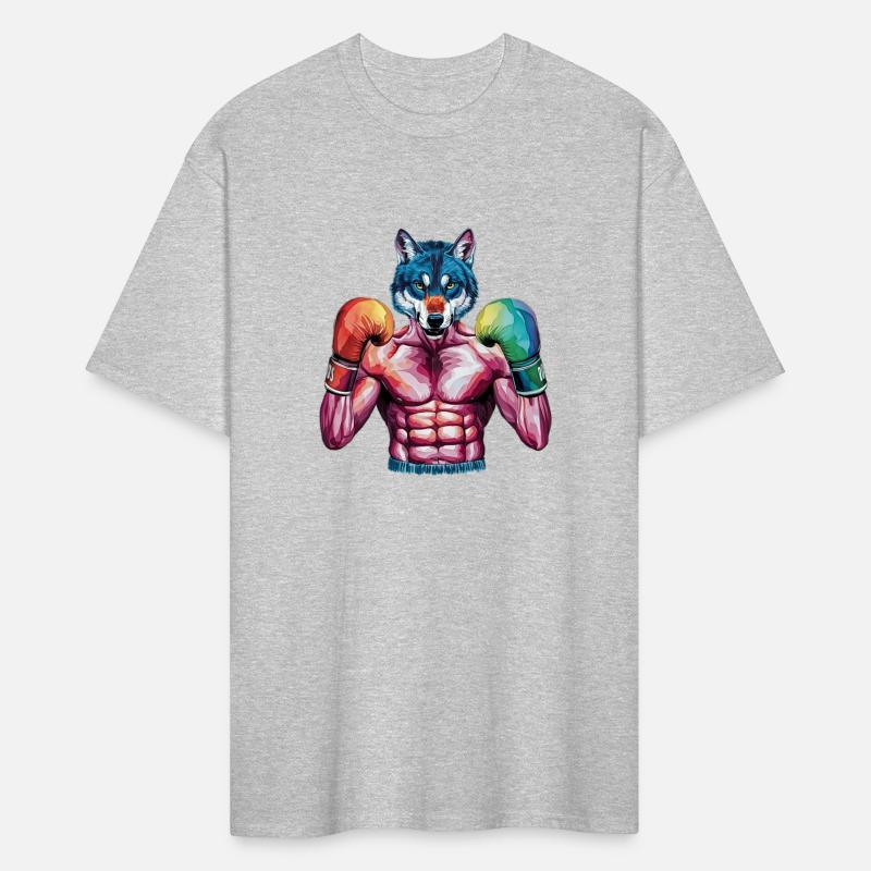 Funny Kickboxing or Boxing Wolf Animal