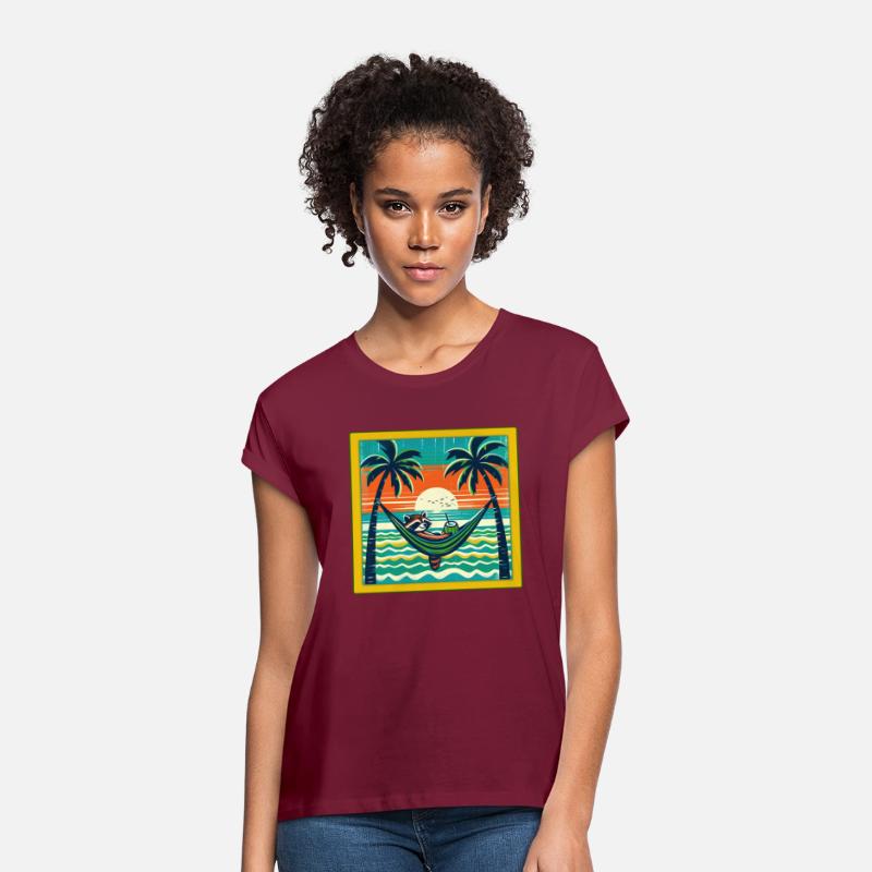 Funny Raccoon Beach Holiday Design