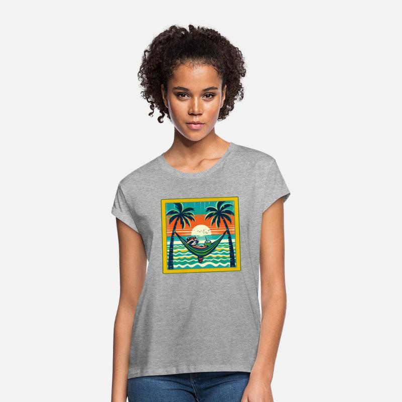 Funny Raccoon Beach Holiday Design