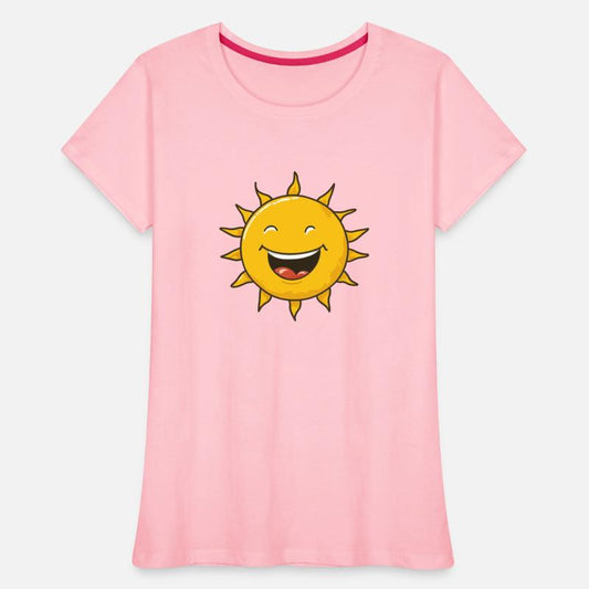 Funny smiling sun logo