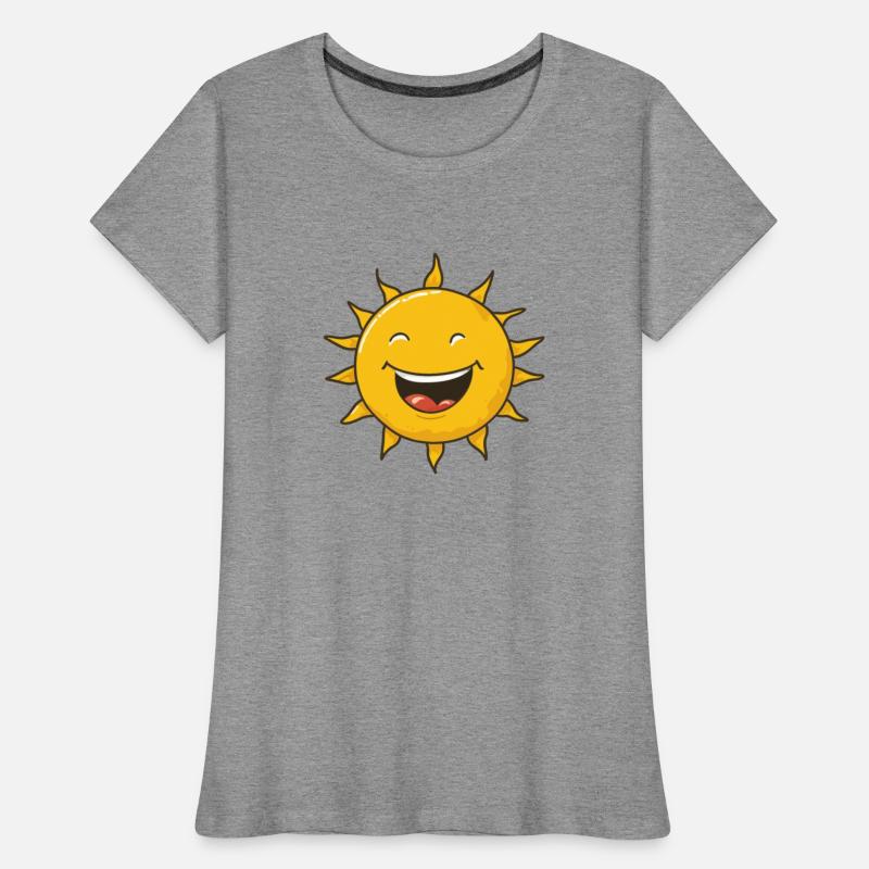 Funny smiling sun logo