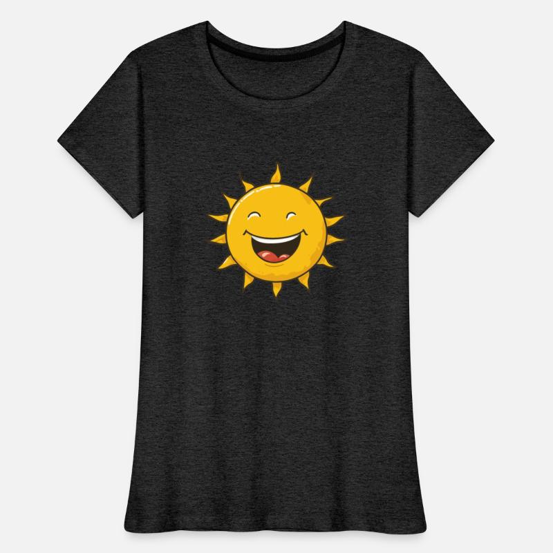 Funny smiling sun logo