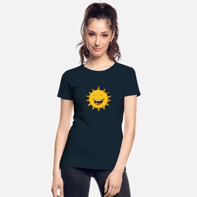 Funny smiling sun logo