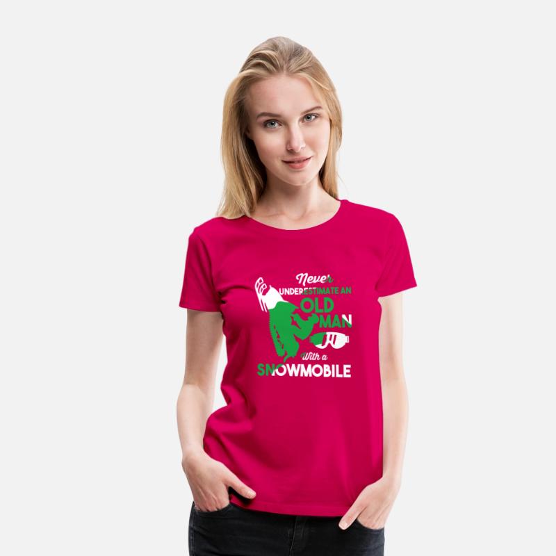 Funny Snowmobiling Ride Shirt Old Man Snowmobile