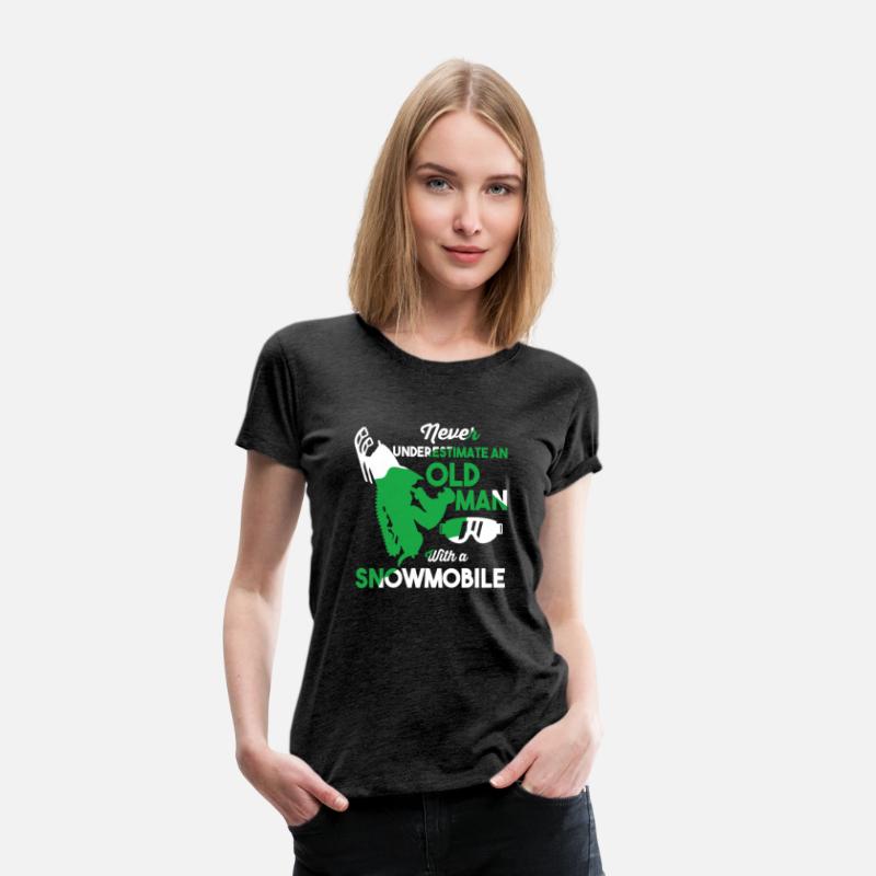 Funny Snowmobiling Ride Shirt Old Man Snowmobile