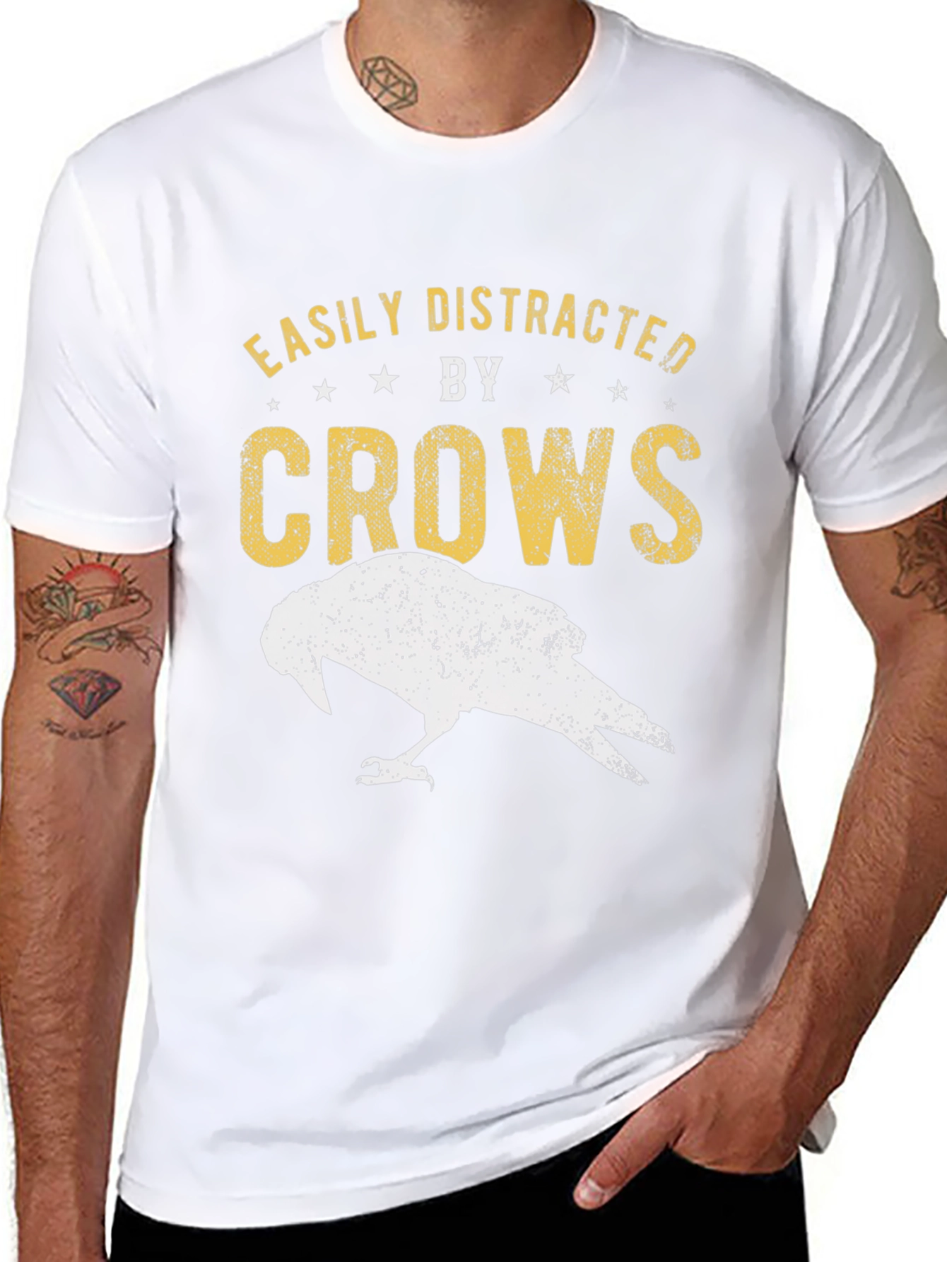 Easily Distracted by Crows Graphic Tee
