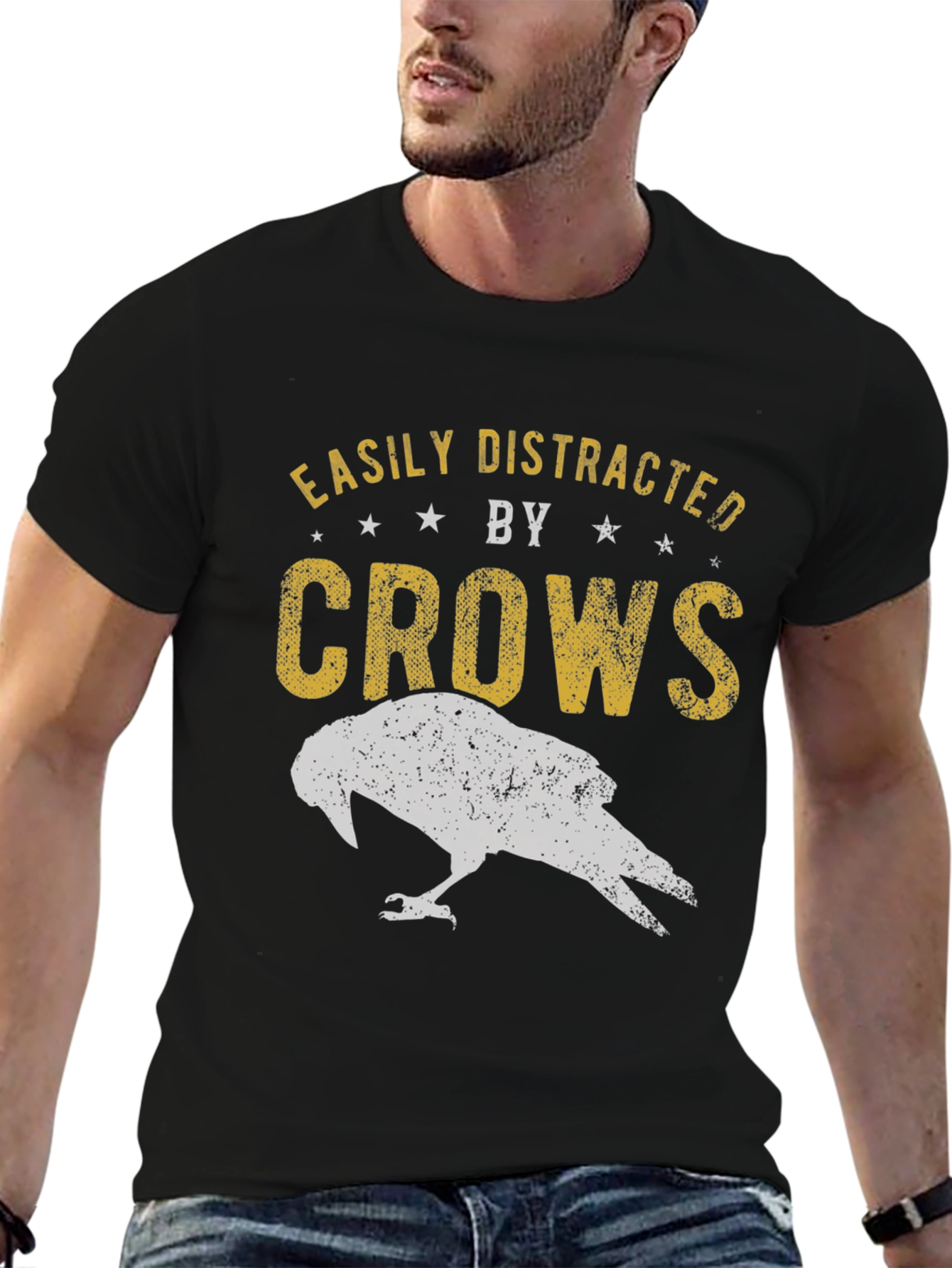 Easily Distracted by Crows Graphic Tee