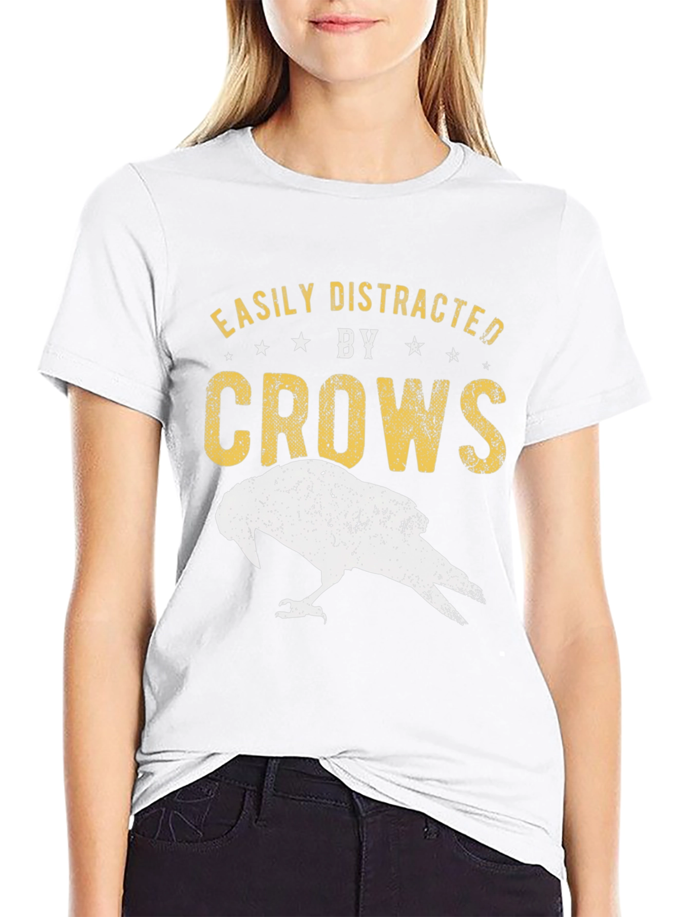 Easily Distracted by Crows Graphic Tee