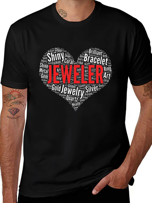 Jeweler Heart Word Art T-Shirt