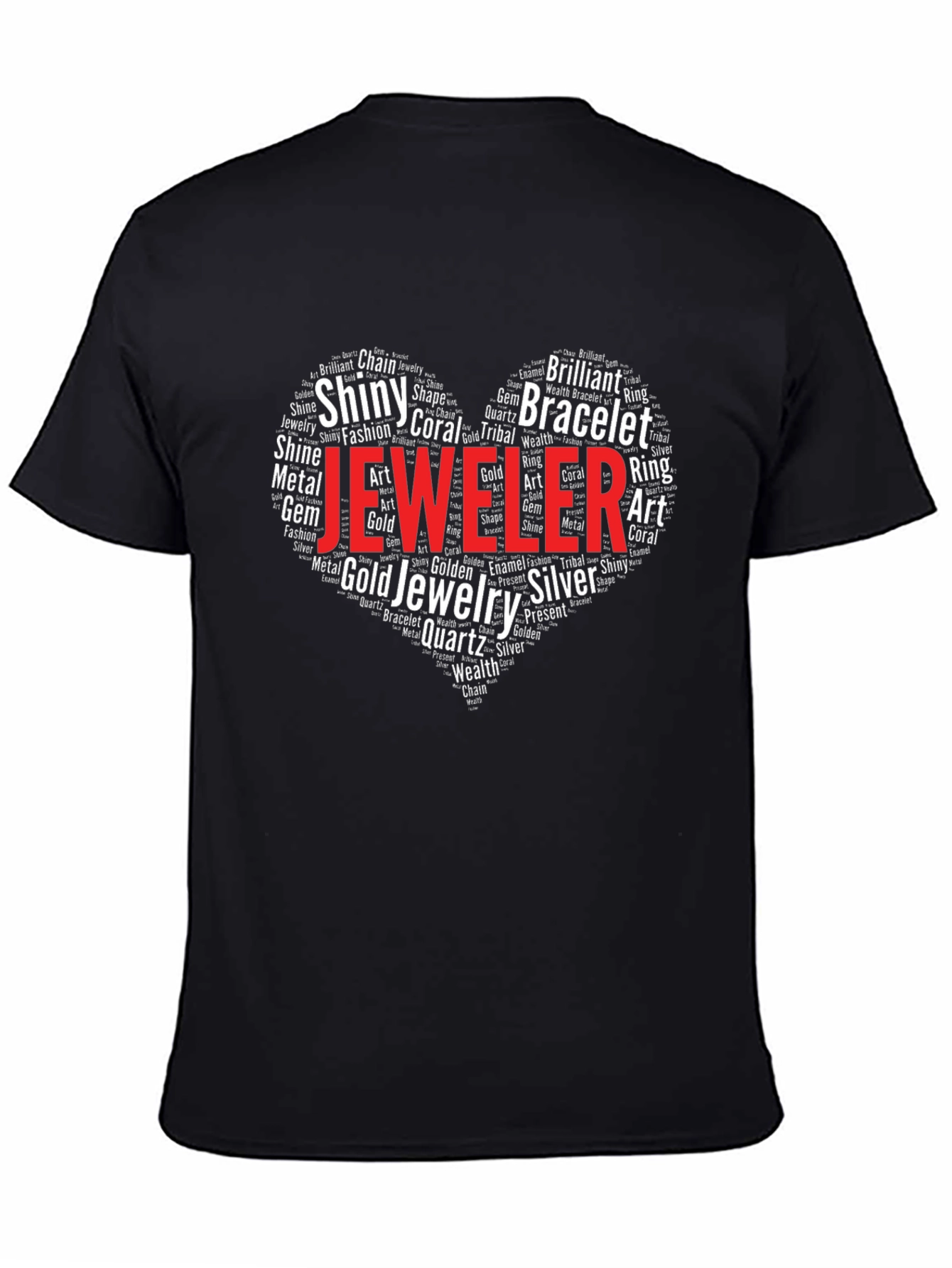Jeweler Heart Word Art T-Shirt