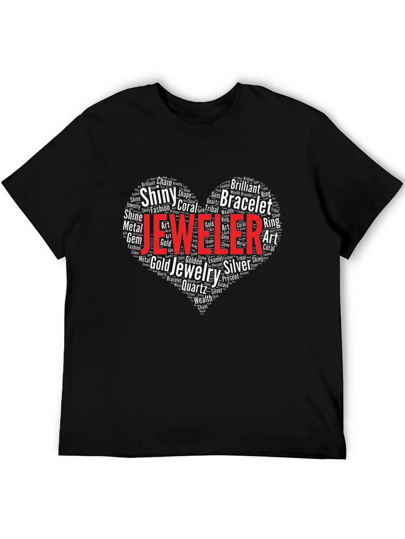 Jeweler Heart Word Art T-Shirt