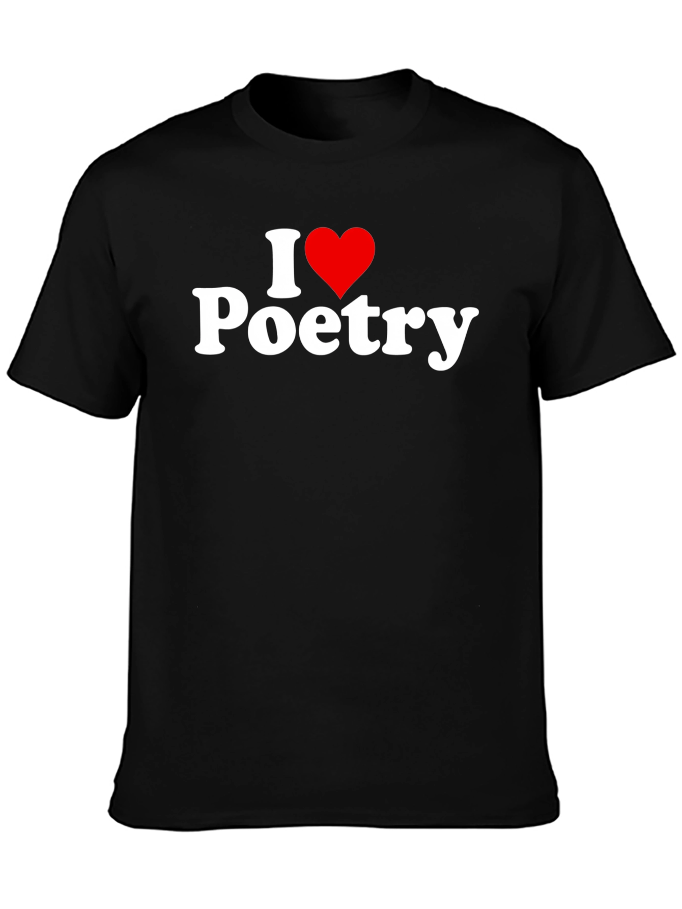 I Heart Poetry Black T-Shirt