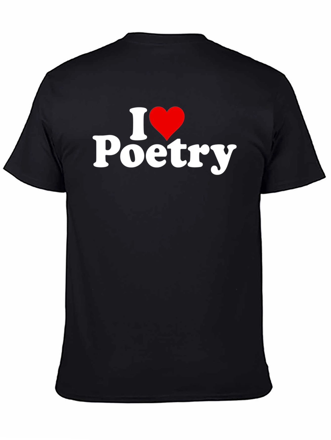 I Heart Poetry Black T-Shirt