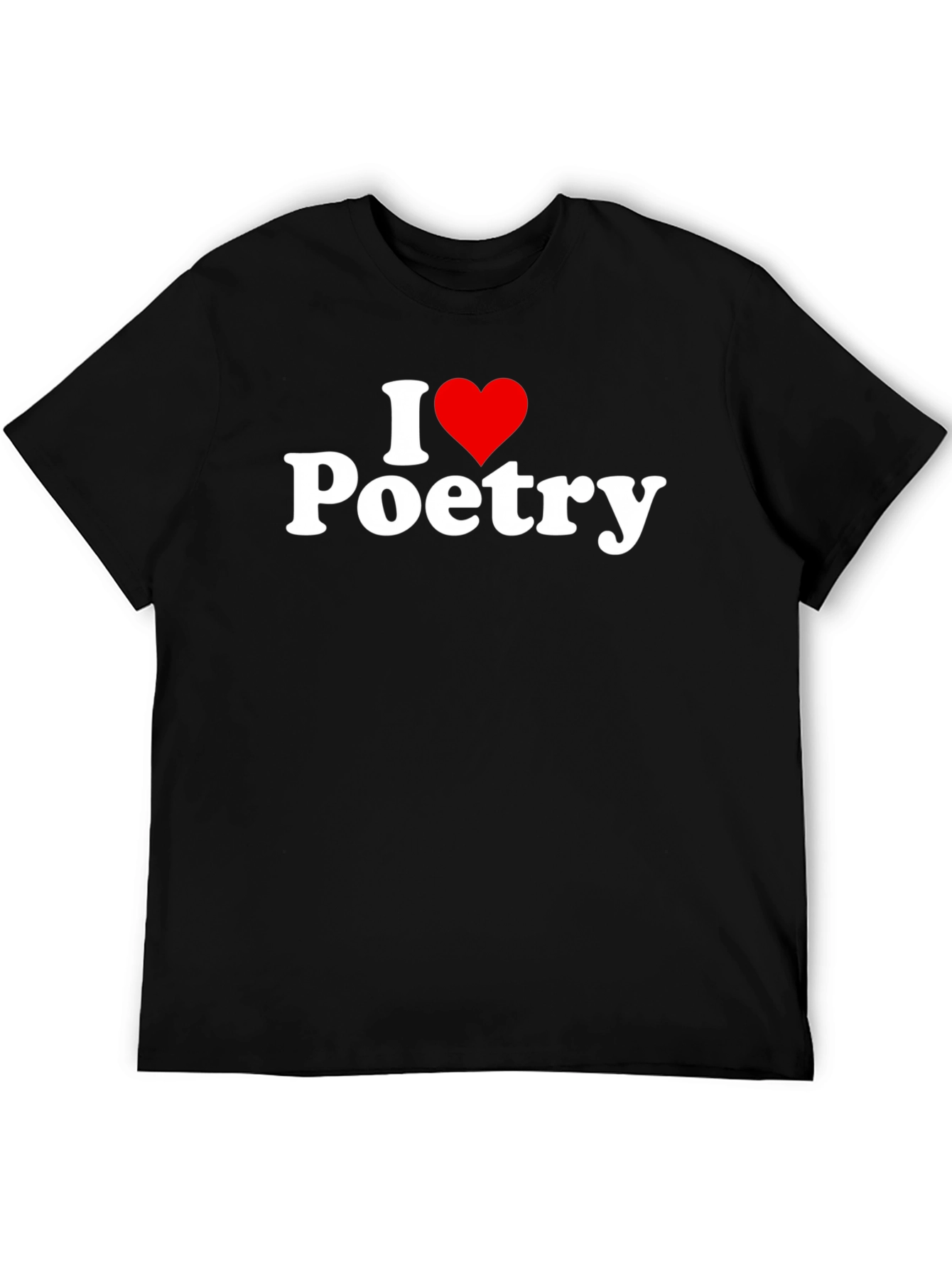 I Heart Poetry Black T-Shirt