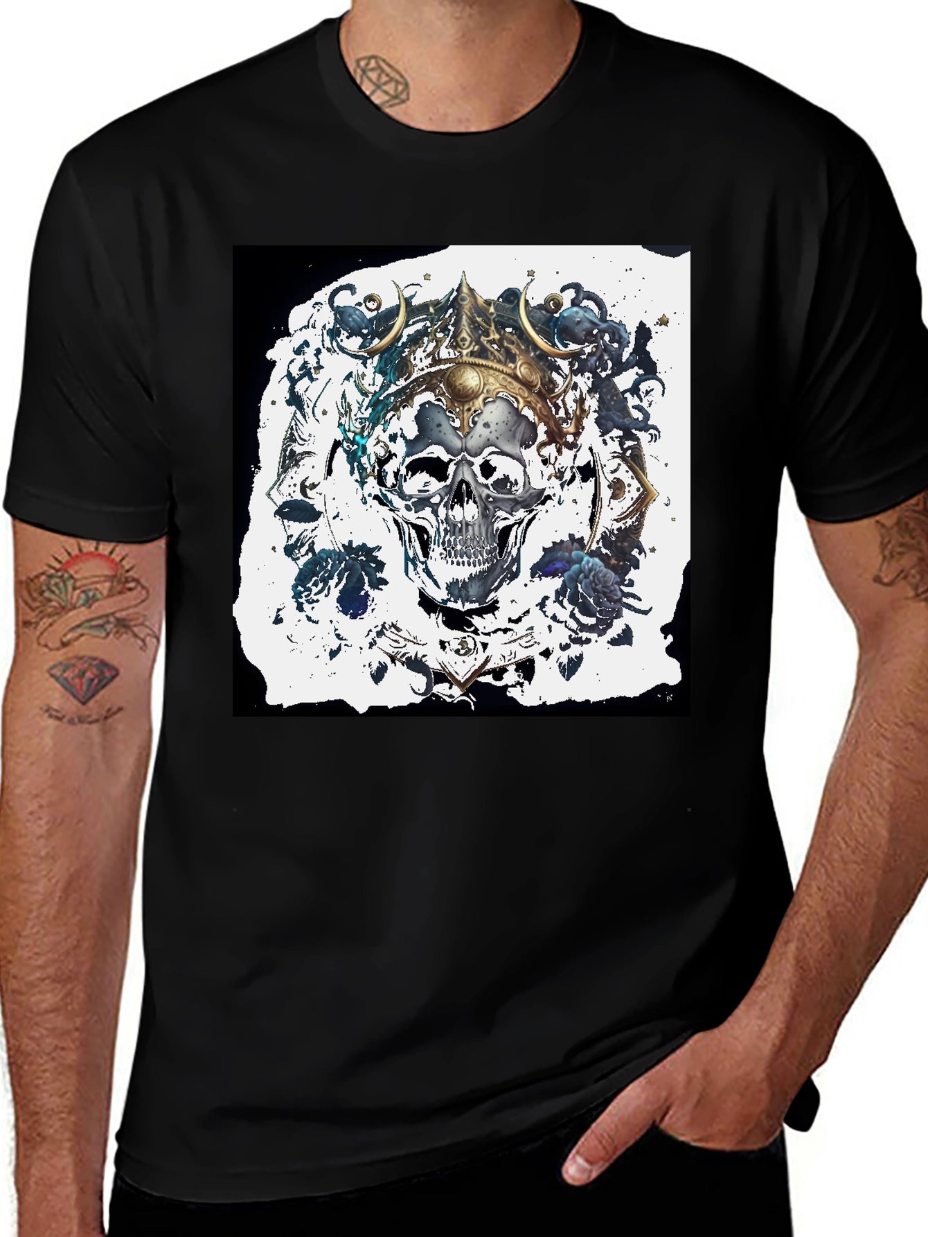 Skull King Graphic Tee - Mens Black T-Shirt