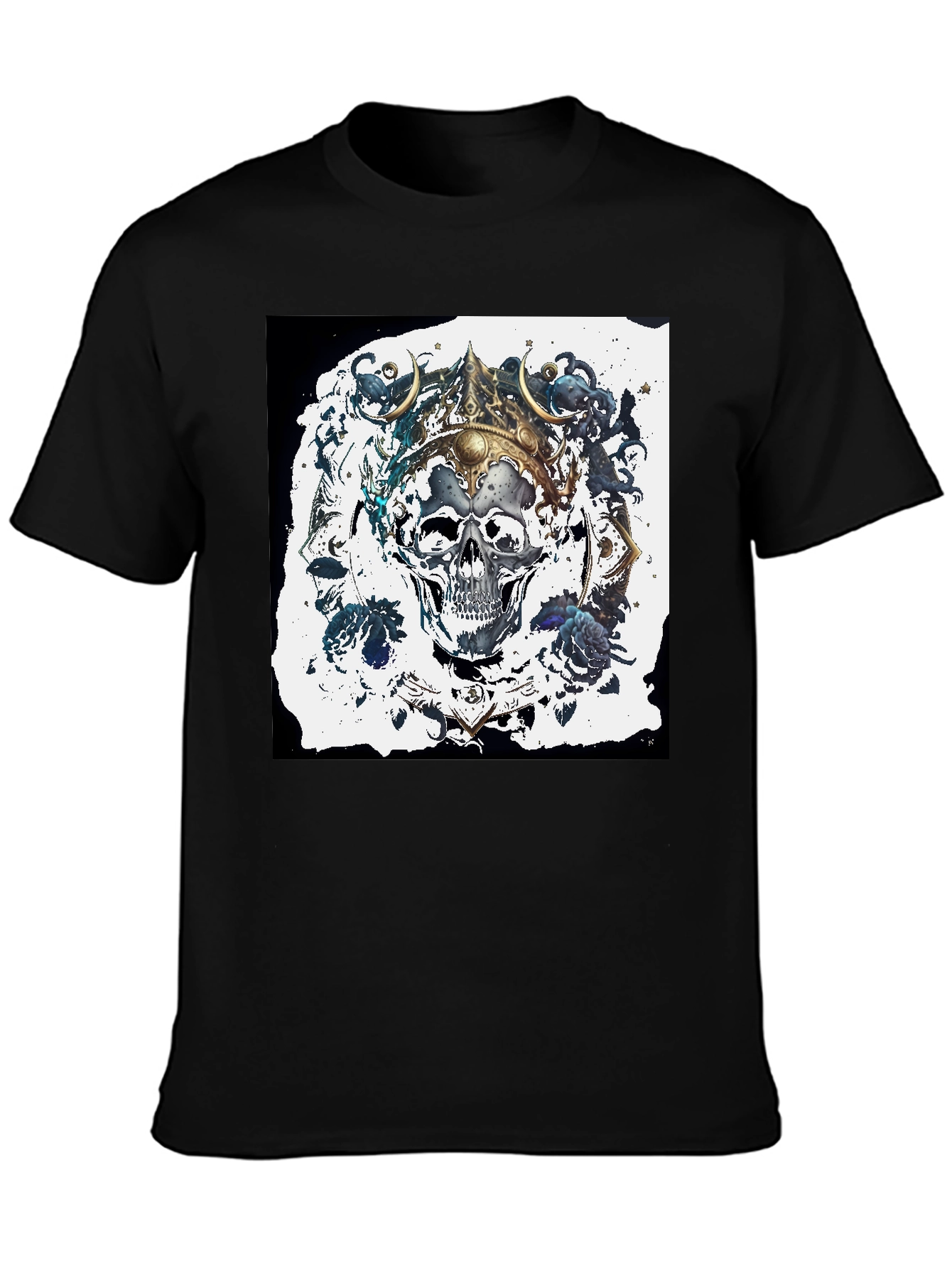 Skull King Graphic Tee - Mens Black T-Shirt