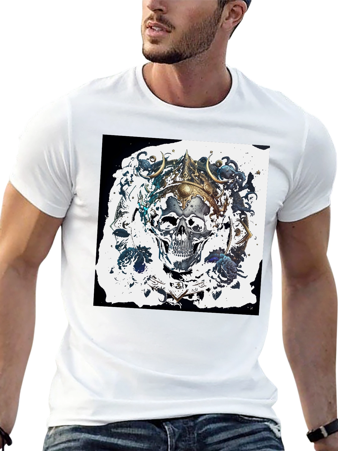Skull King Graphic Tee - Mens Black T-Shirt