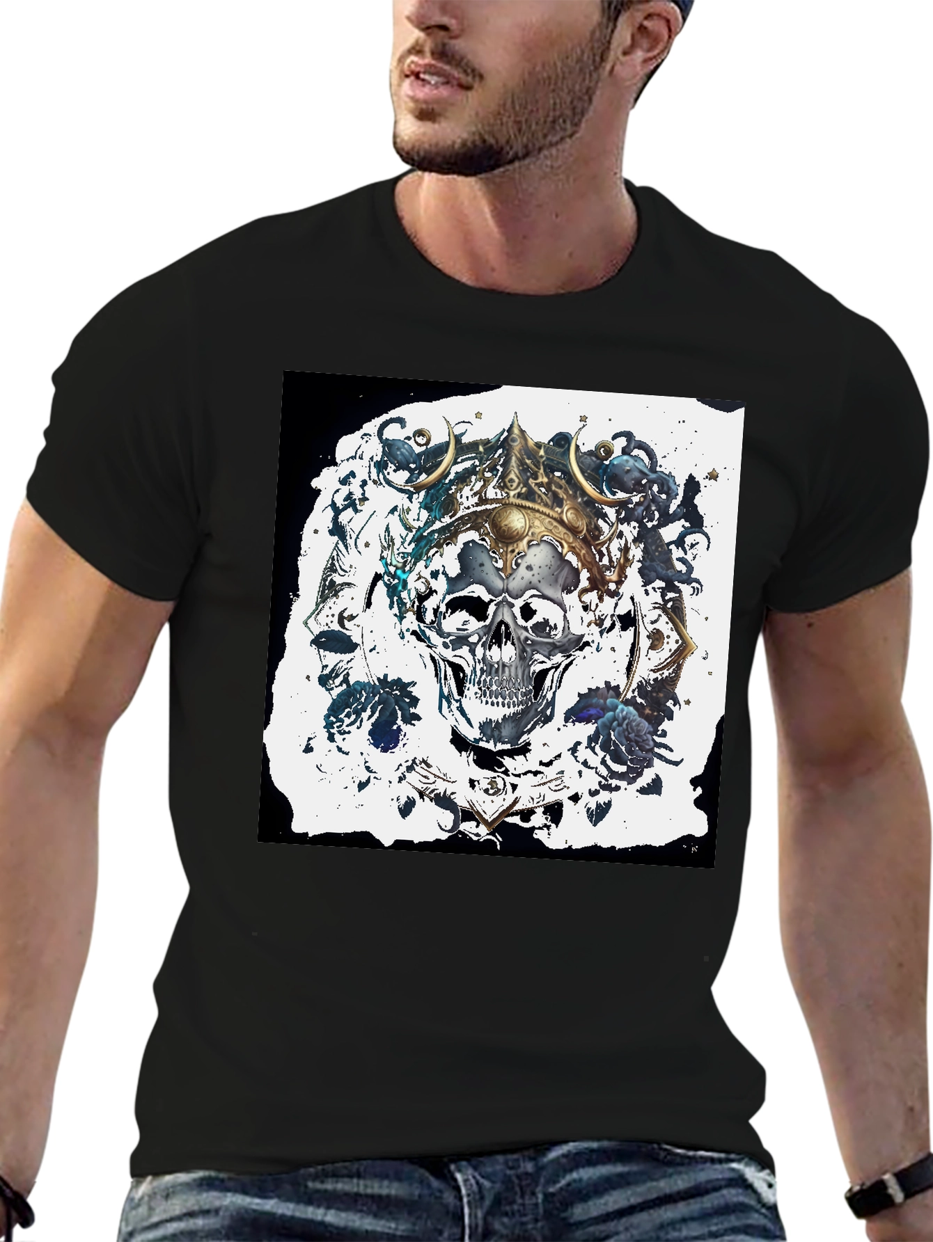 Skull King Graphic Tee - Mens Black T-Shirt