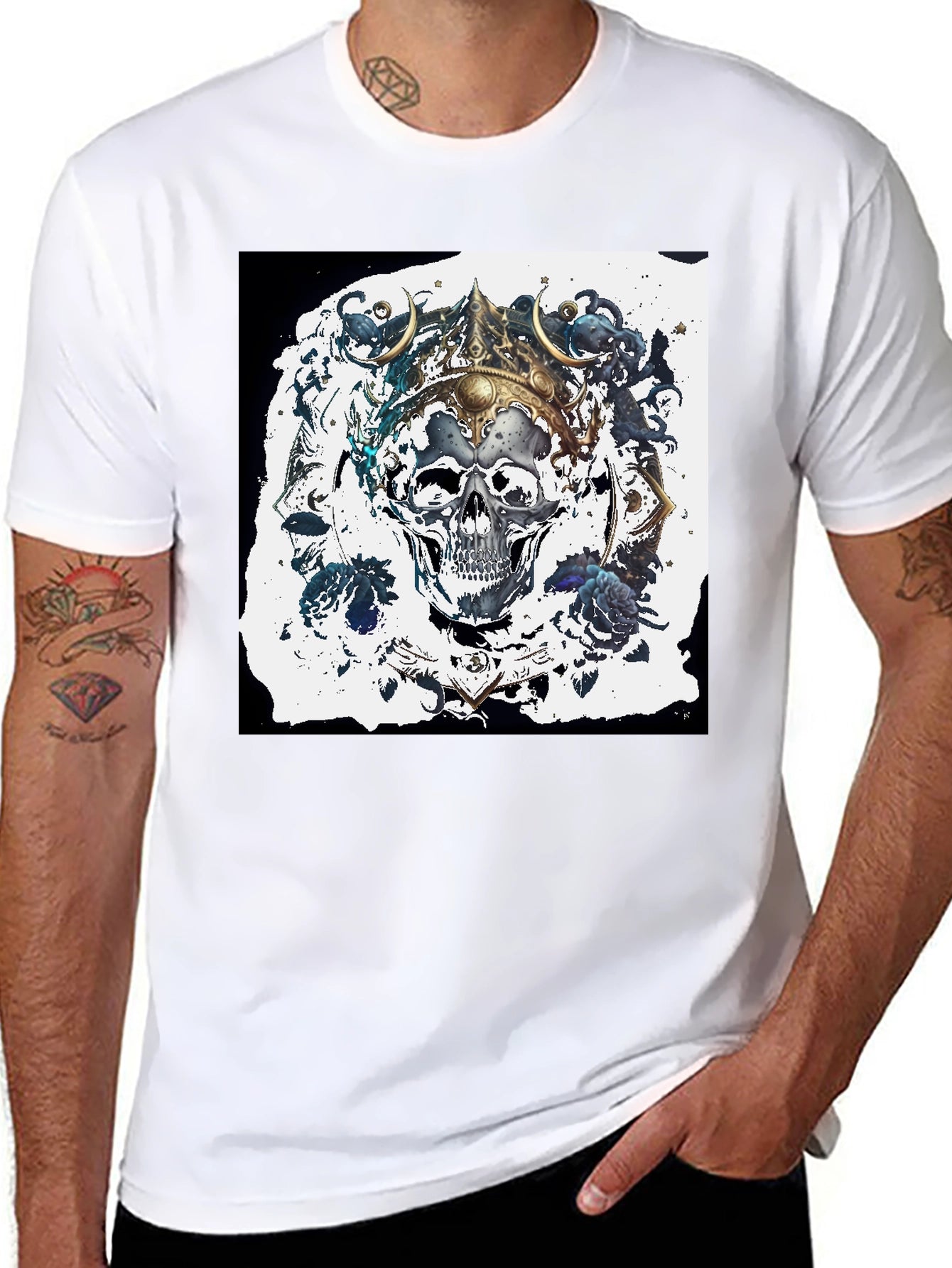 Skull King Graphic Tee - Mens Black T-Shirt