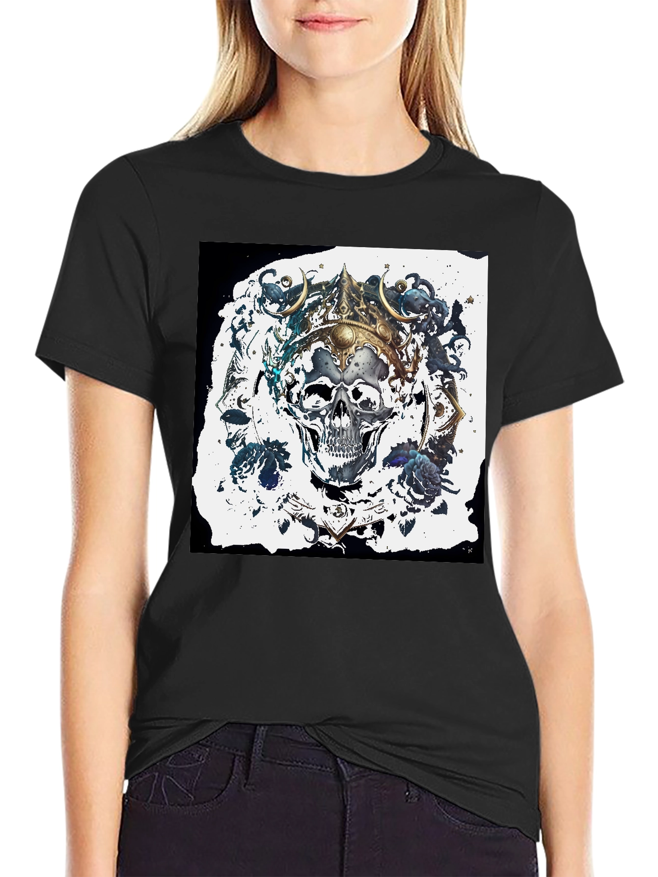 Skull King Graphic Tee - Mens Black T-Shirt