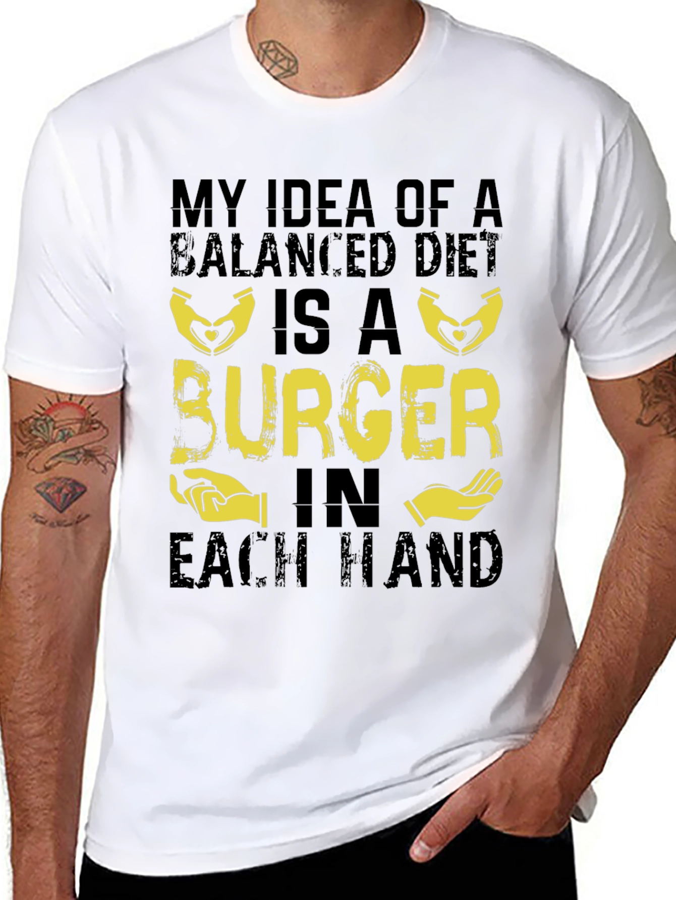 Burger Balanced Diet T-Shirt