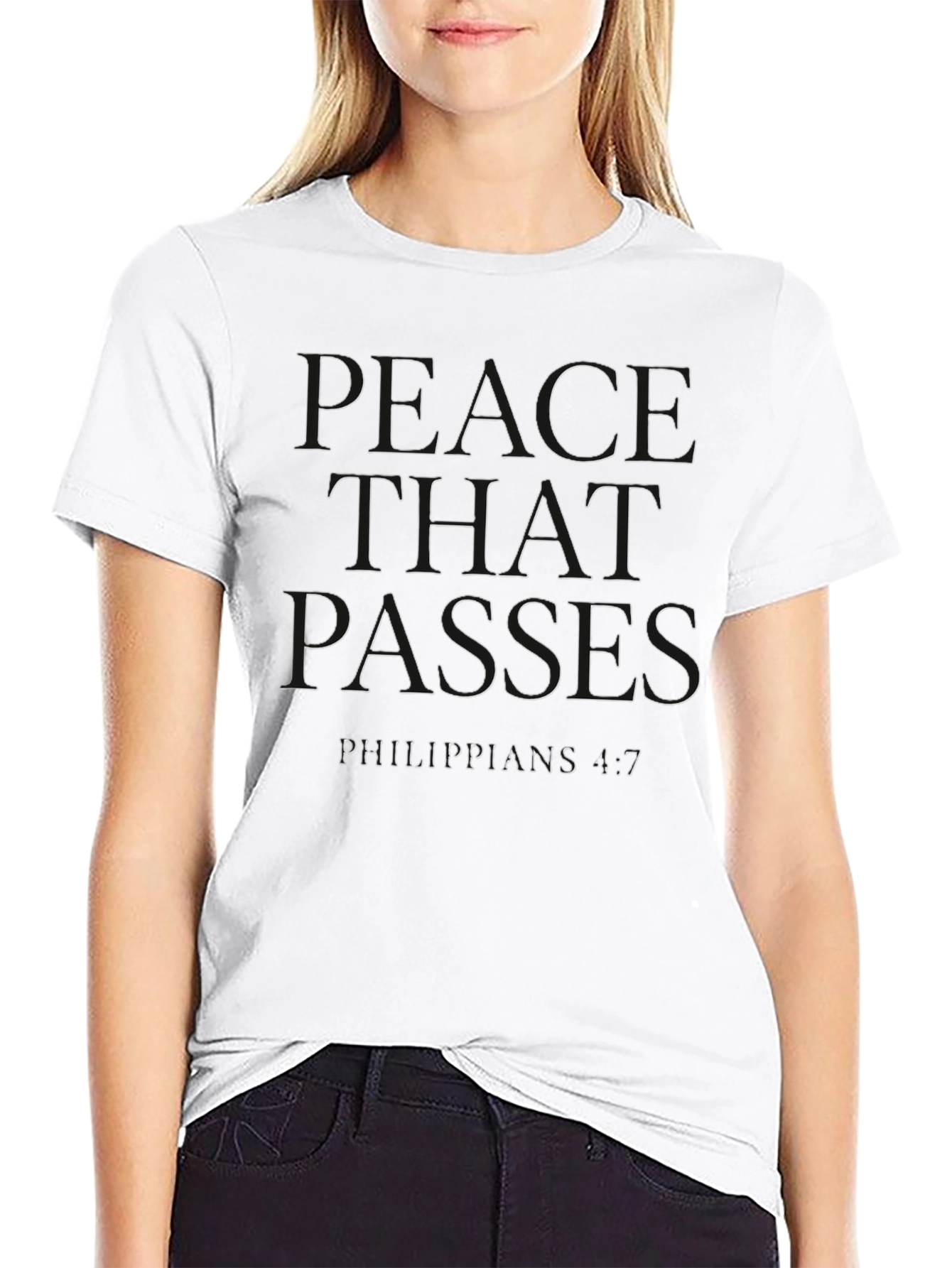 Peace That Passes T-Shirt - Philippians 4:7 - Black