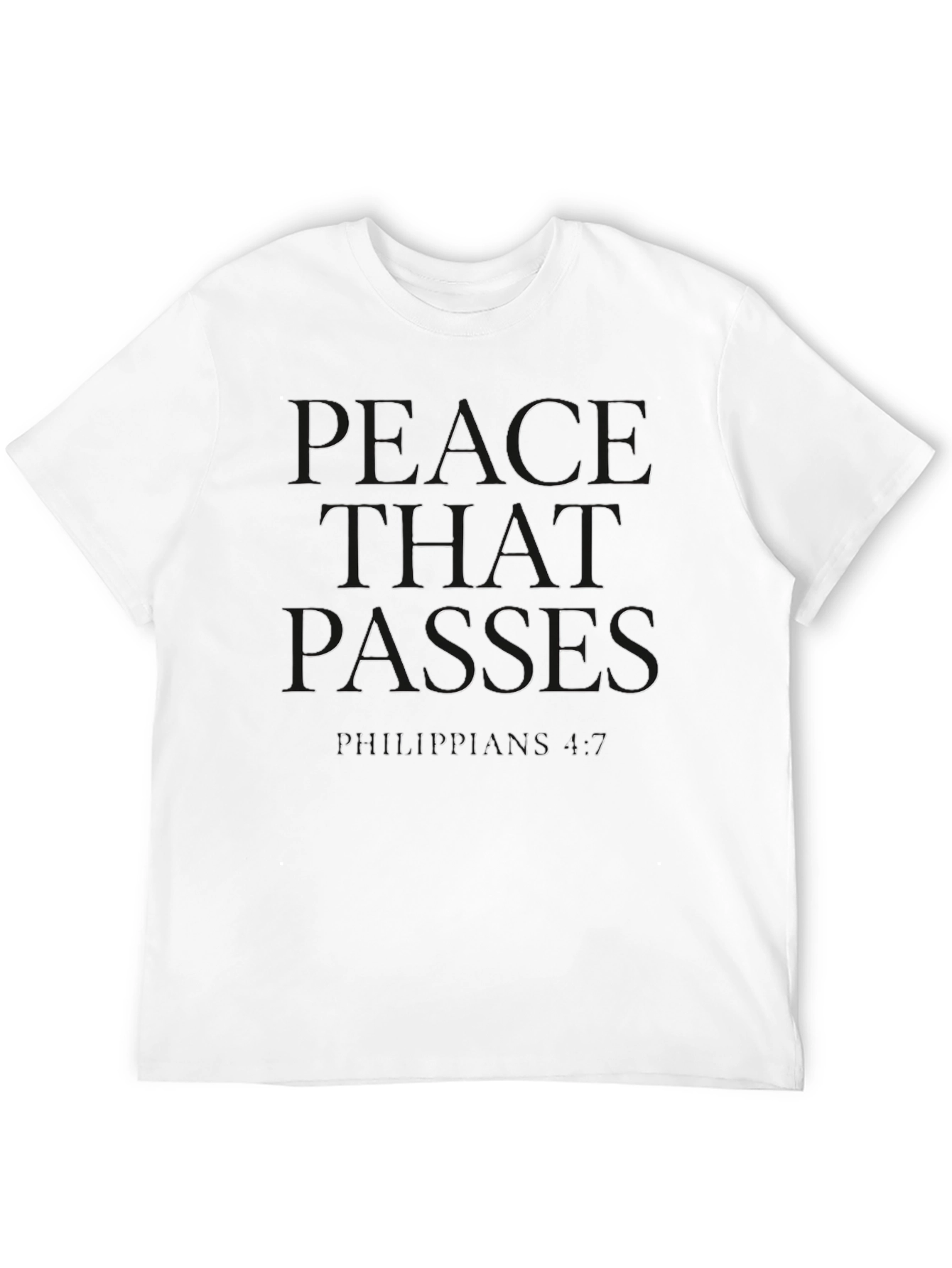 Peace That Passes T-Shirt - Philippians 4:7 - Black