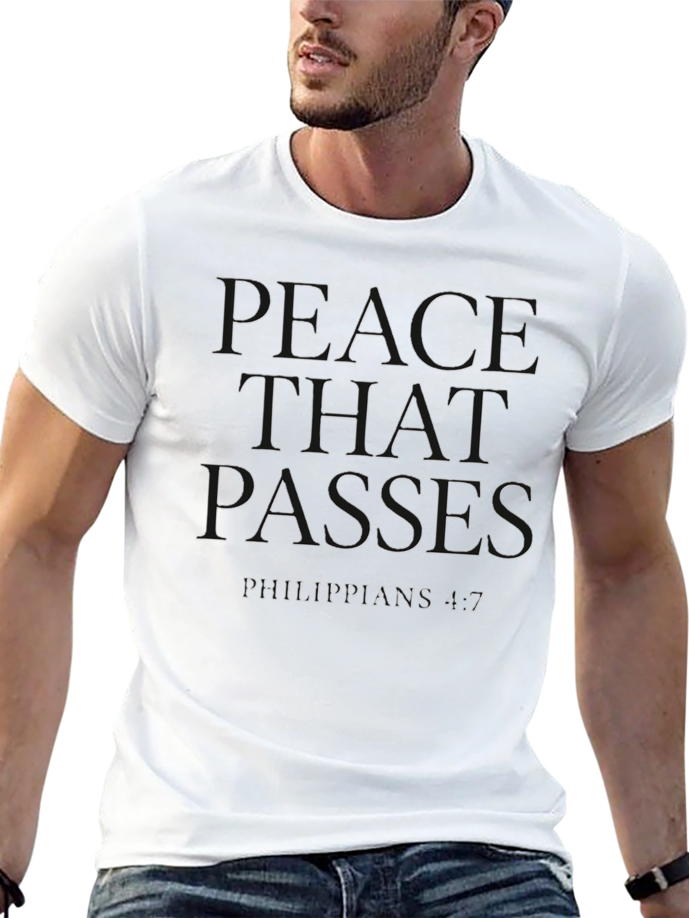 Peace That Passes T-Shirt - Philippians 4:7 - Black