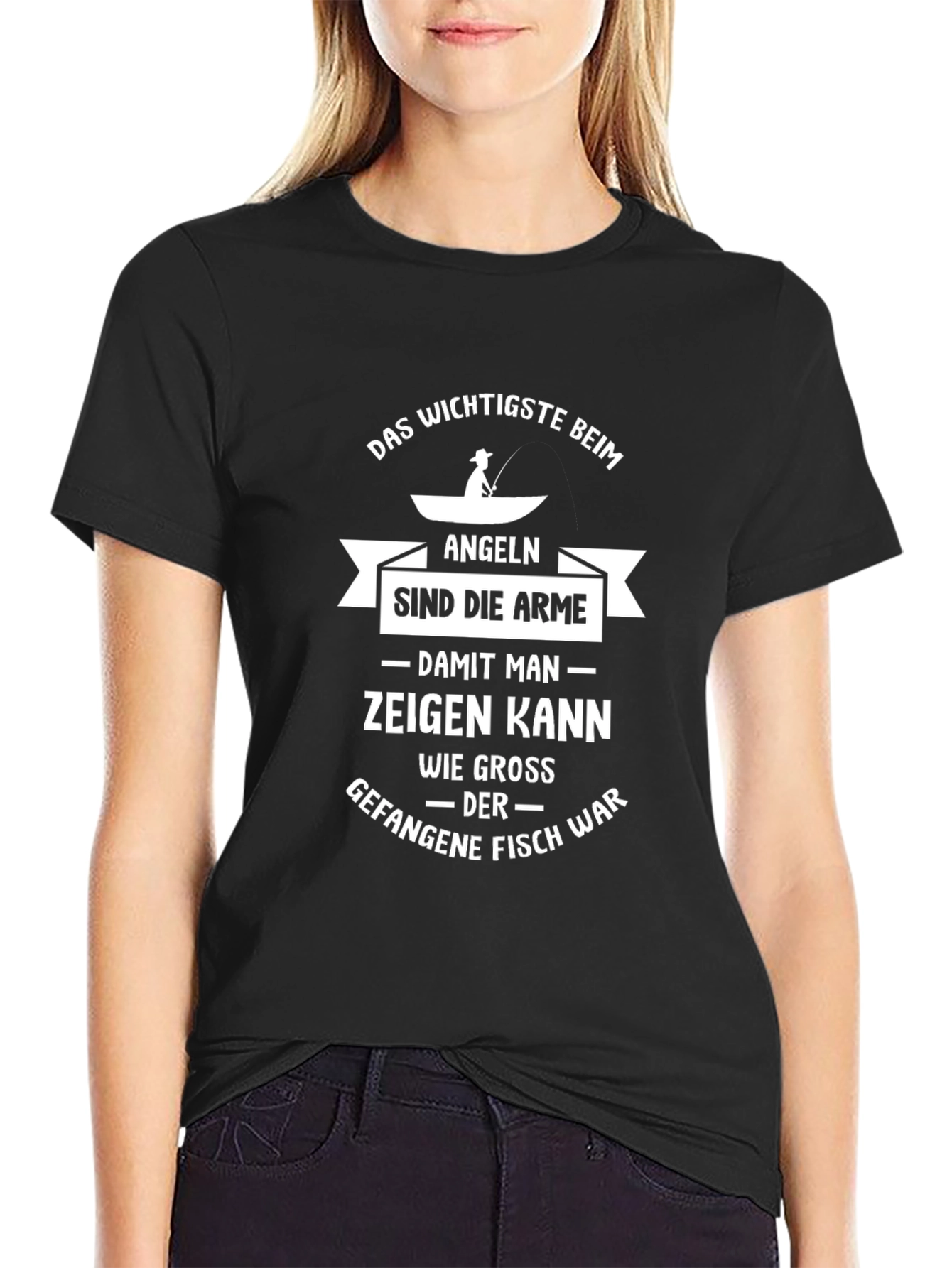 Fishing Humor T-Shirt: The Arms Matter