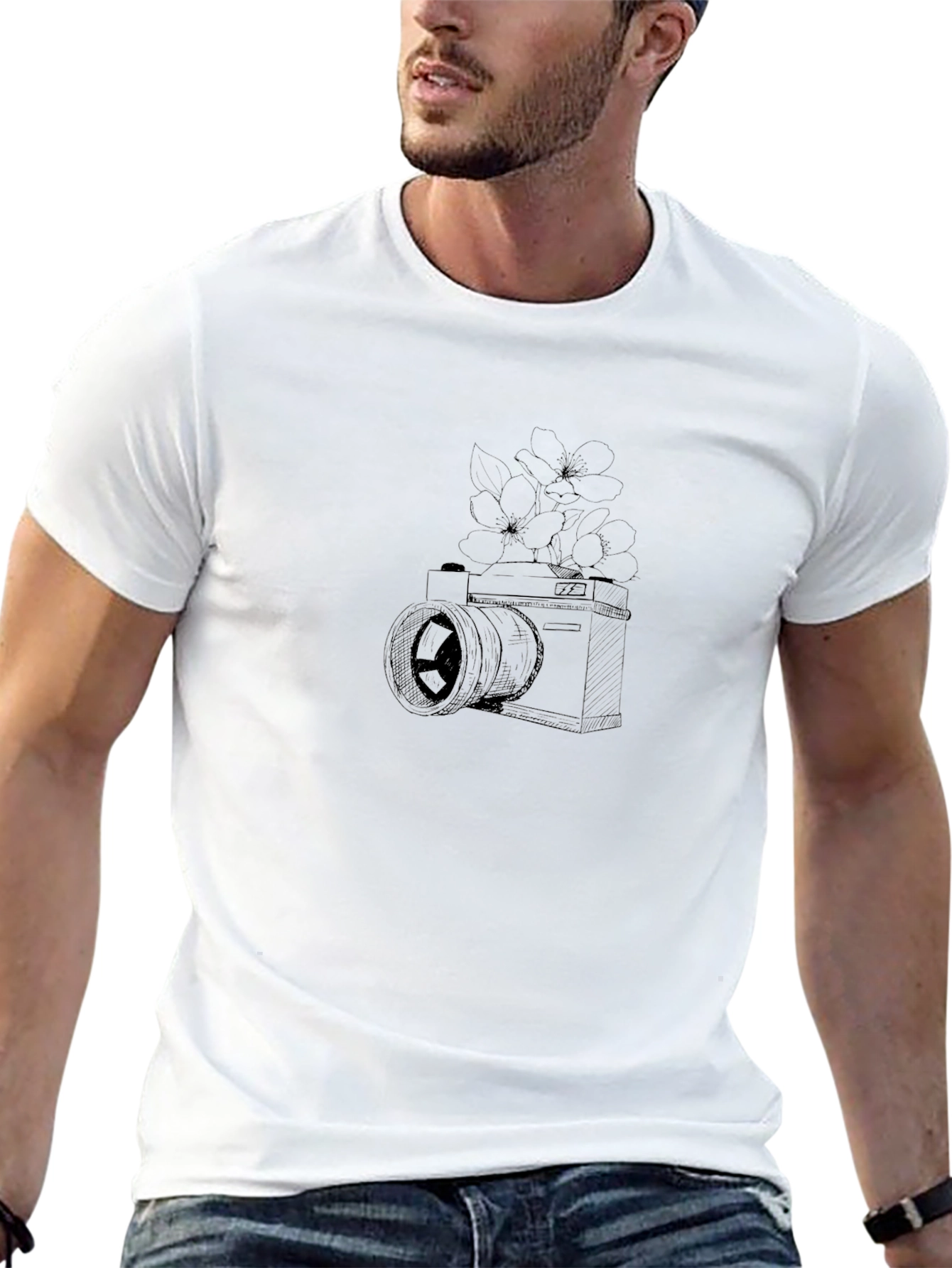 Camera Graphic Black T-Shirt