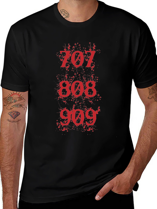 707 808 909 Music Producer Black T-Shirt