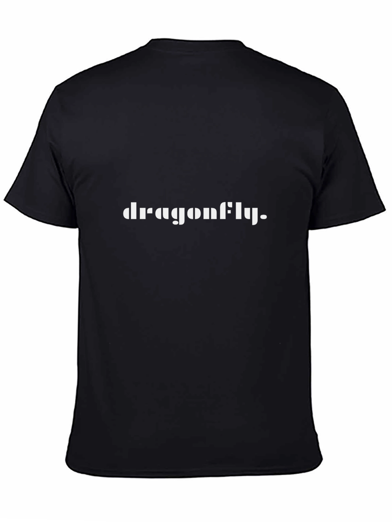 Dragonfly Graphic Print Black T-Shirt