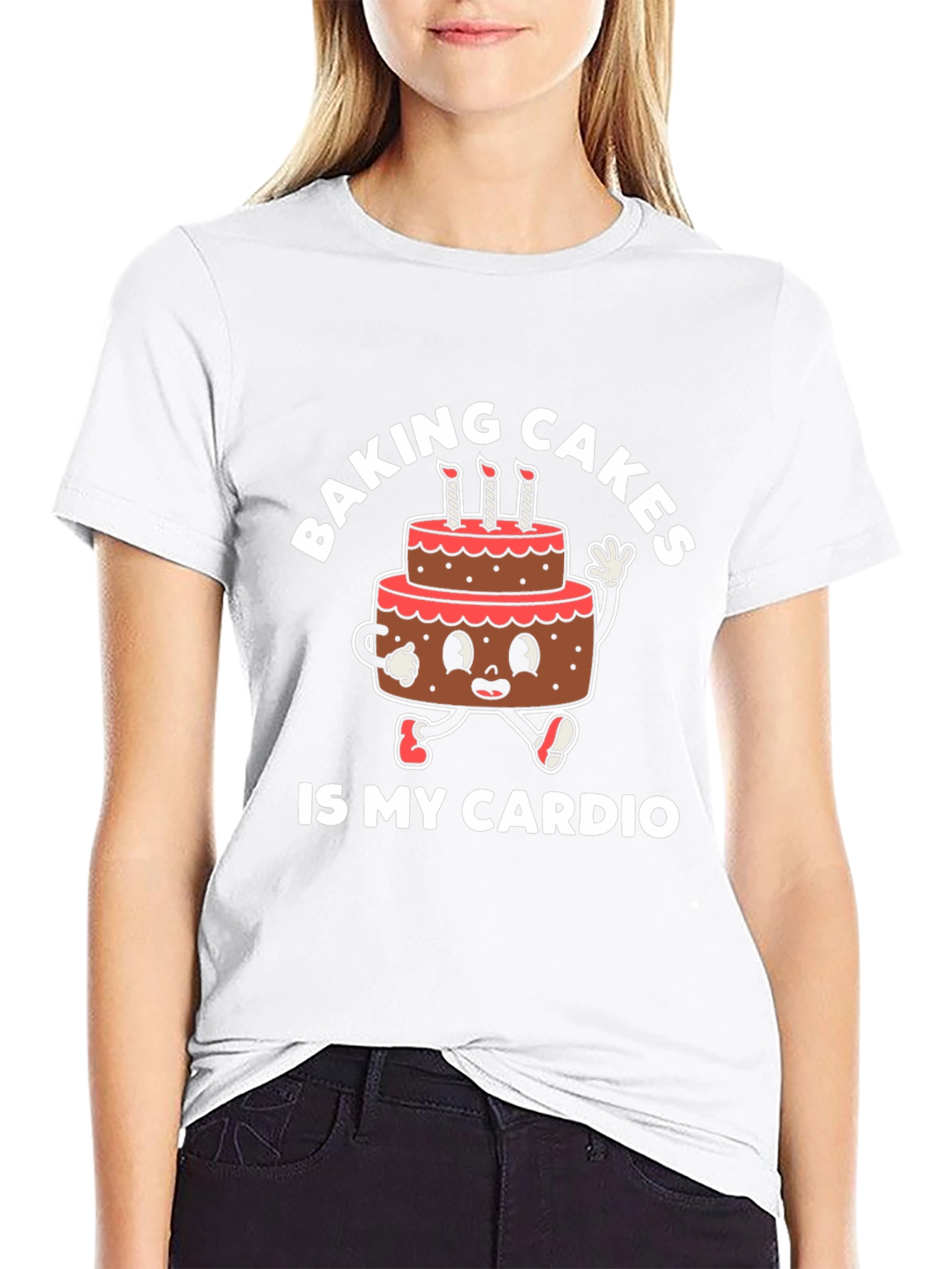 Baking Cakes is My Cardio Graphic T-Shirt