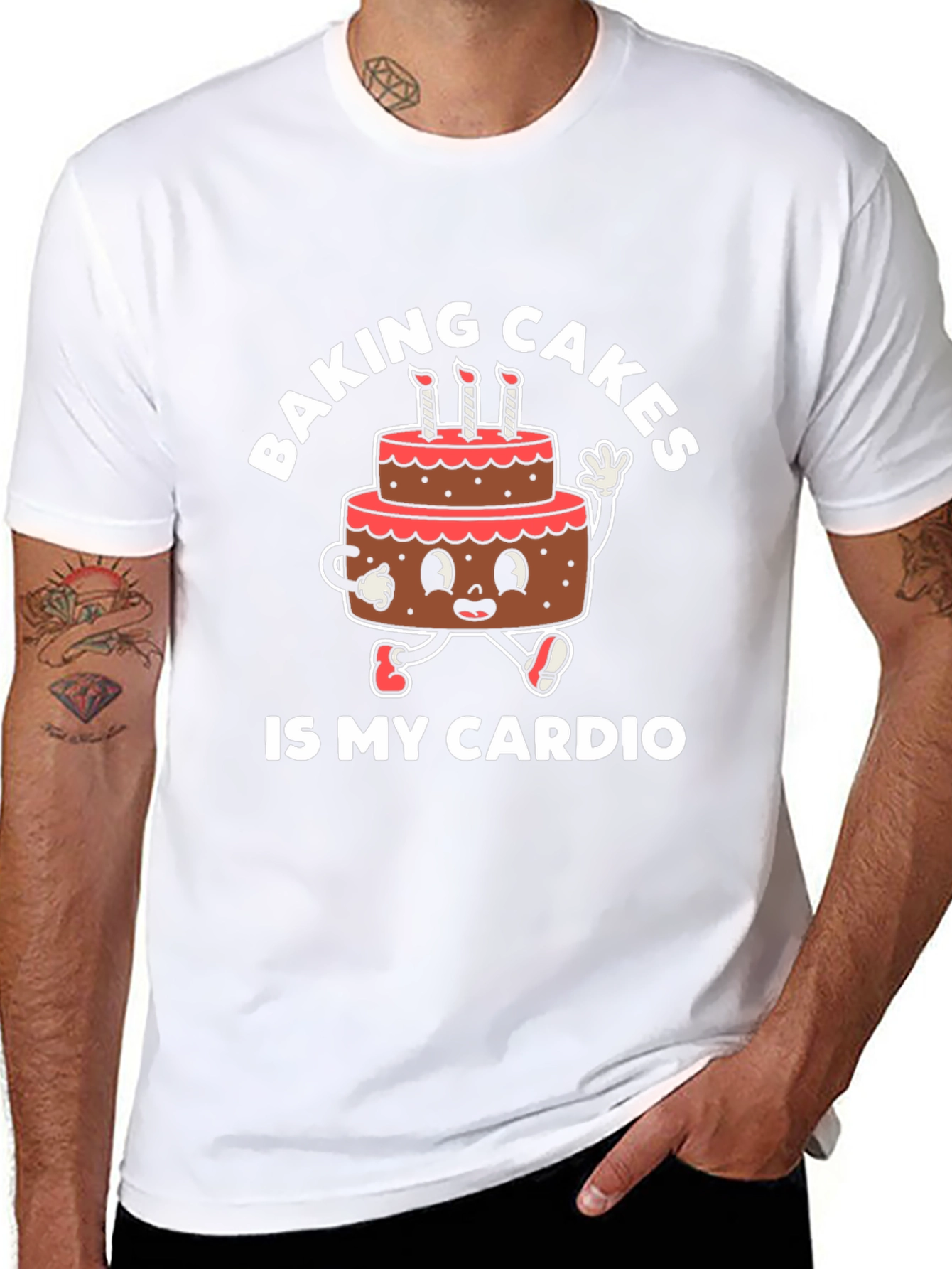 Baking Cakes is My Cardio Graphic T-Shirt