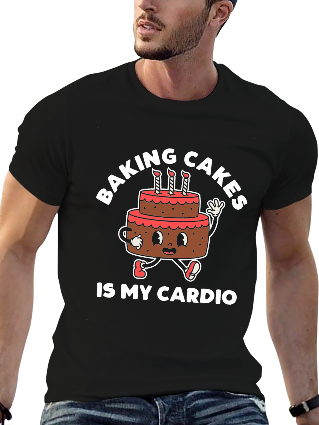 Baking Cakes is My Cardio Graphic T-Shirt