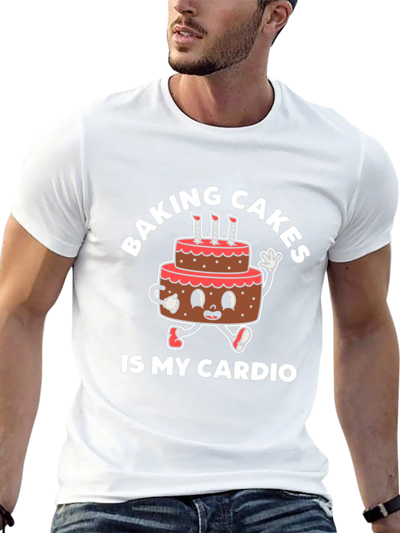 Baking Cakes is My Cardio Graphic T-Shirt
