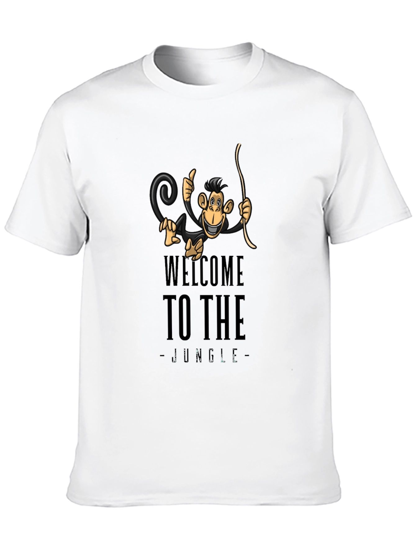 Welcome to the Jungle Monkey Graphic Tee - Black