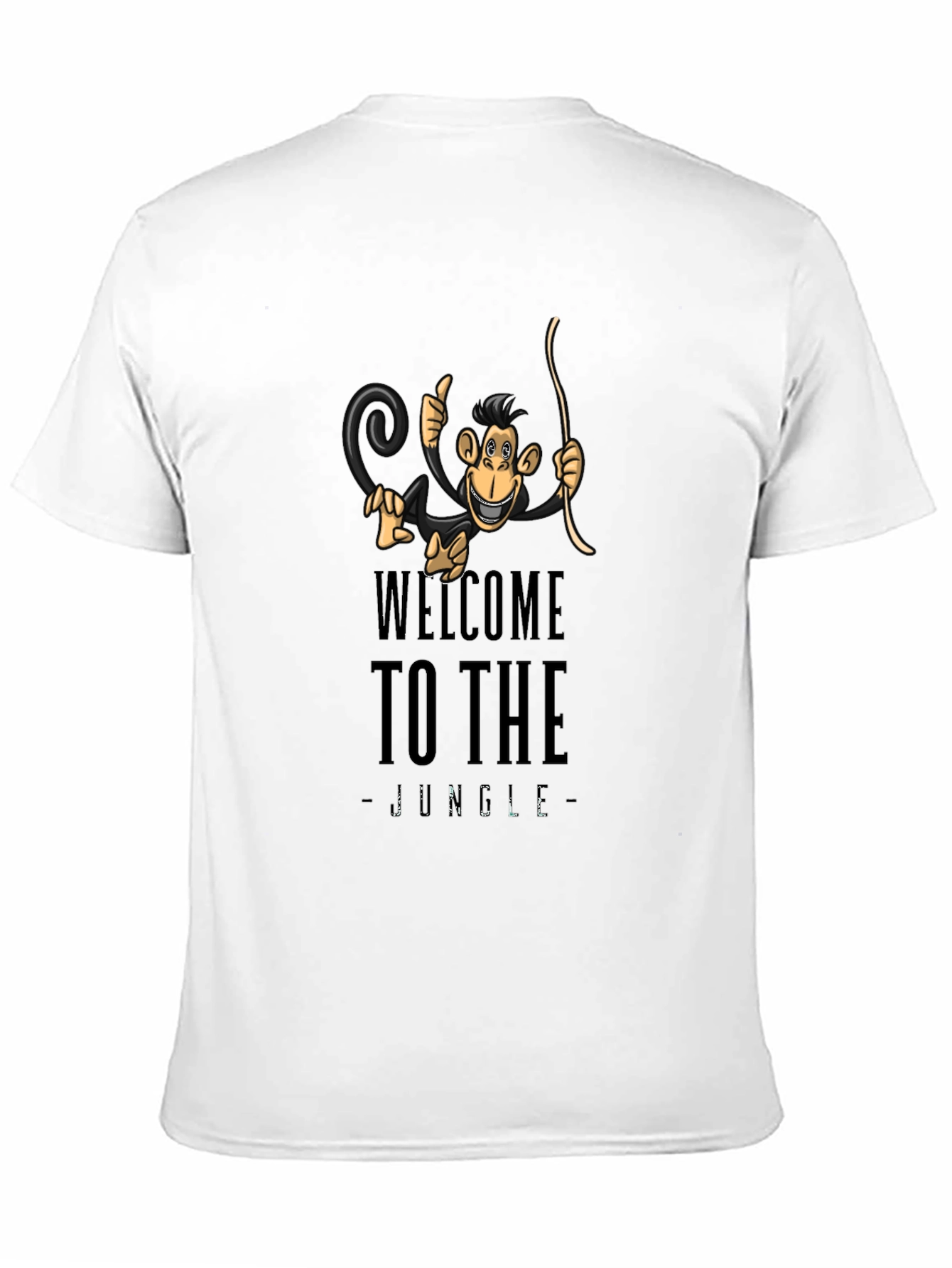 Welcome to the Jungle Monkey Graphic Tee - Black