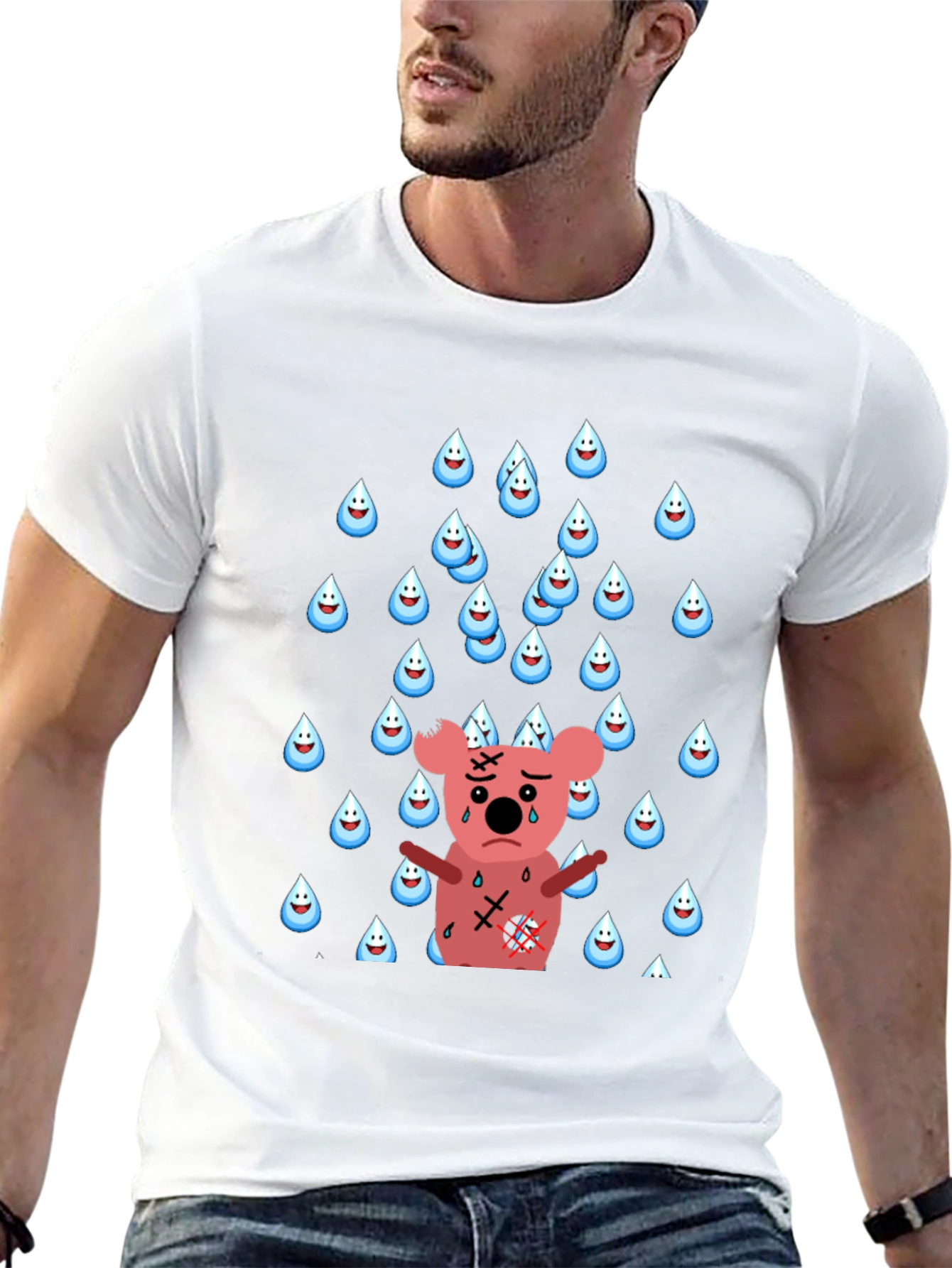 Sad Koala T-Shirt - Rainy Day Graphic Tee