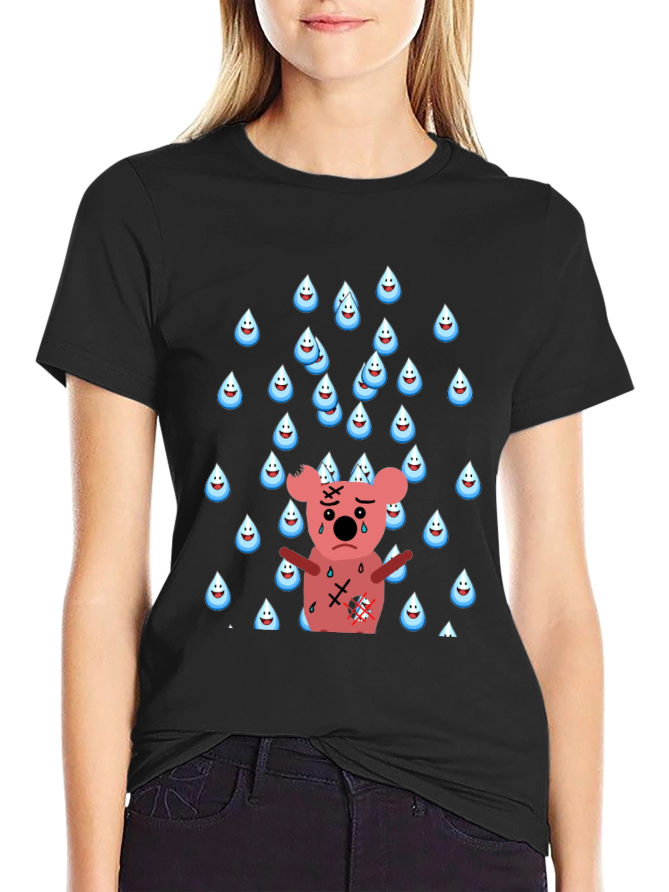 Sad Koala T-Shirt - Rainy Day Graphic Tee