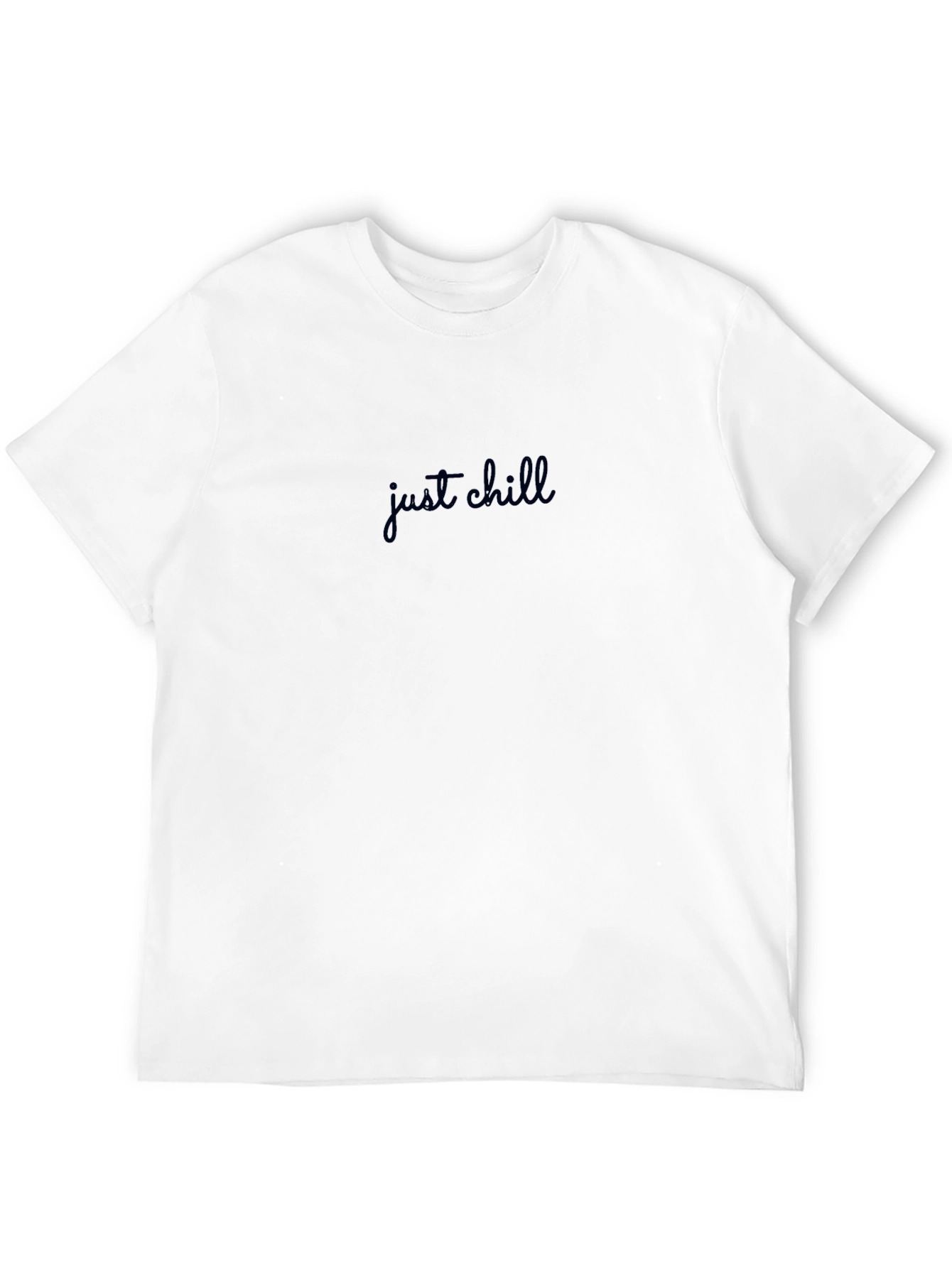 Just Chill Black T-Shirt - Relaxed Fit