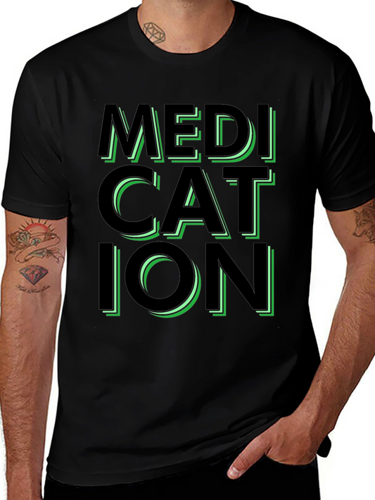 Medication Graphic Tee - Trendy Statement Shirt
