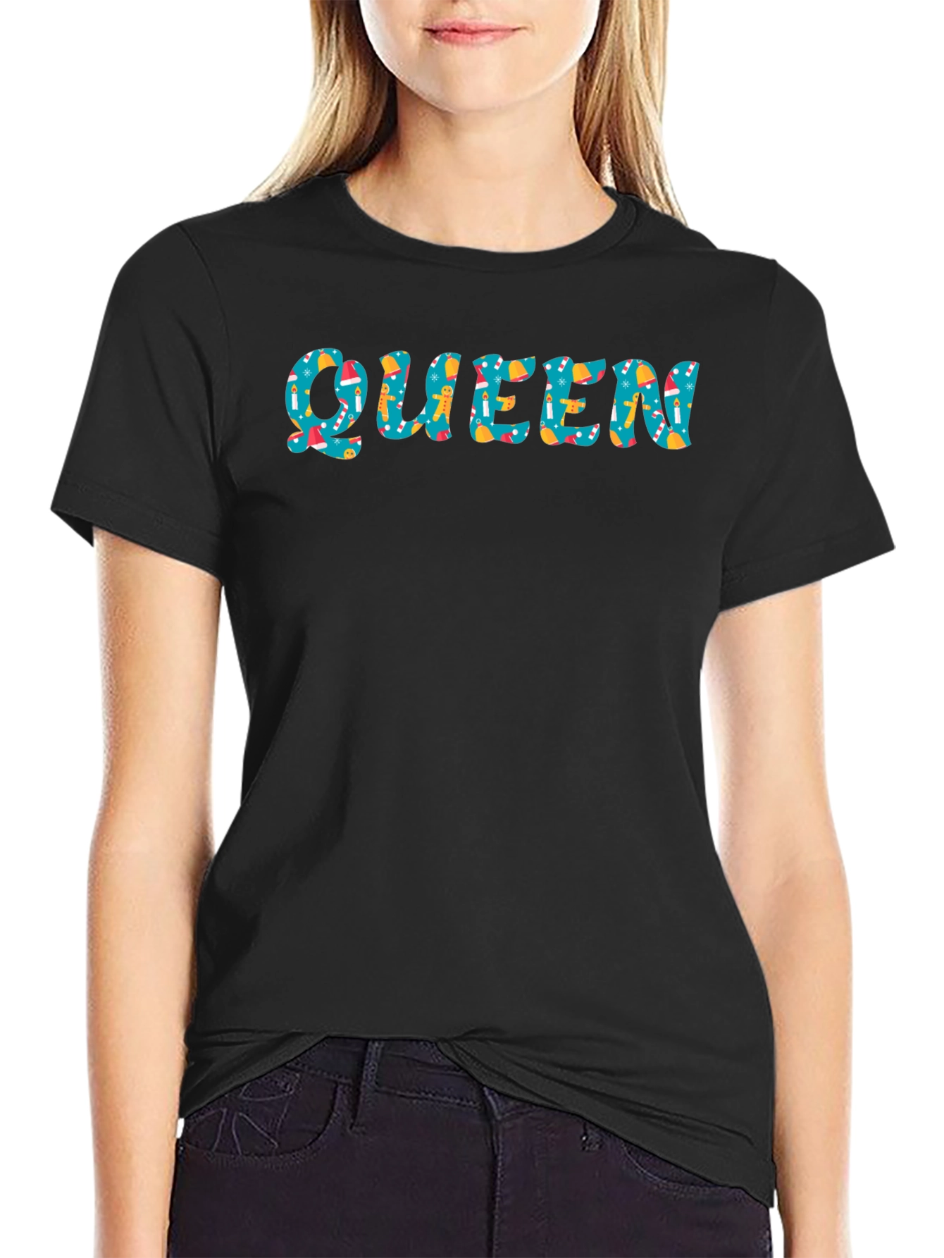 Queen Holiday Pattern Tee