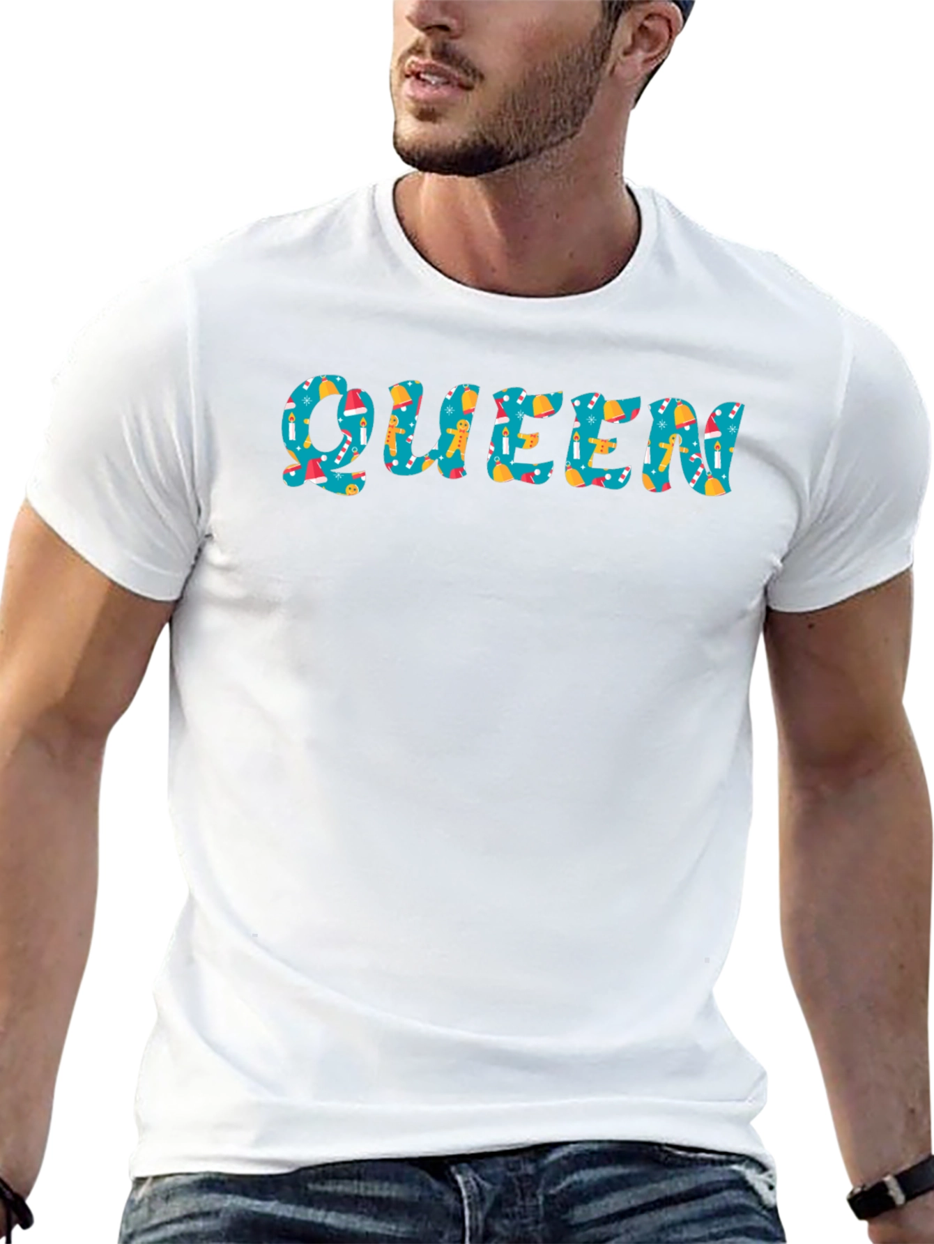 Queen Holiday Pattern Tee