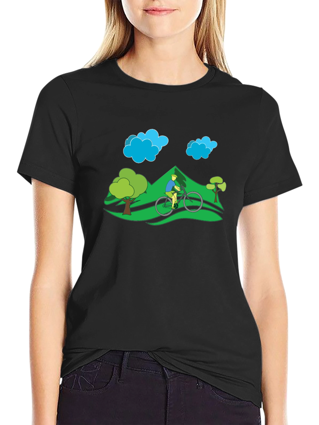 Mountain Bike Graphic Tee - Nature Adventure