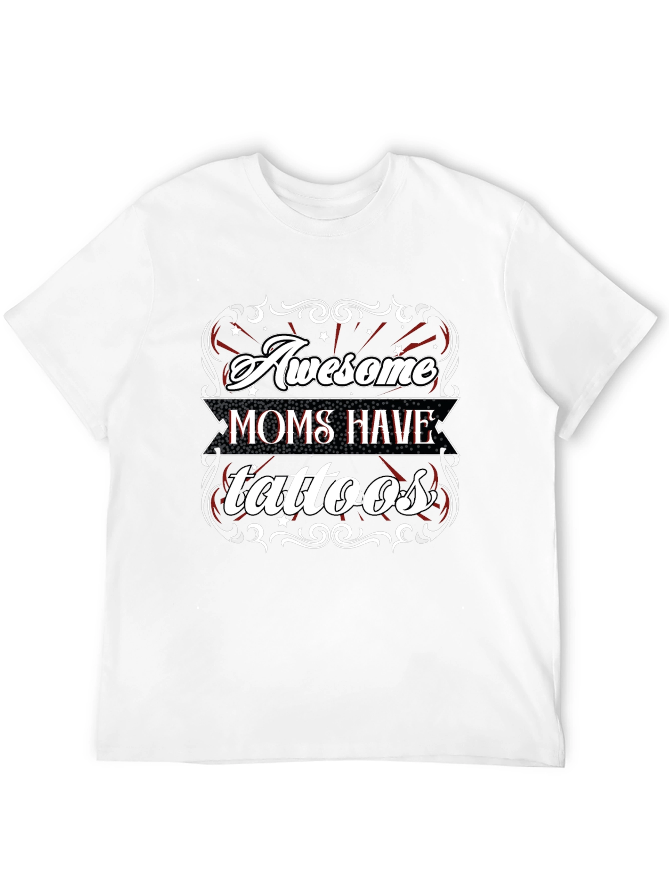Awesome Moms Have Tattoos Black T-Shirt