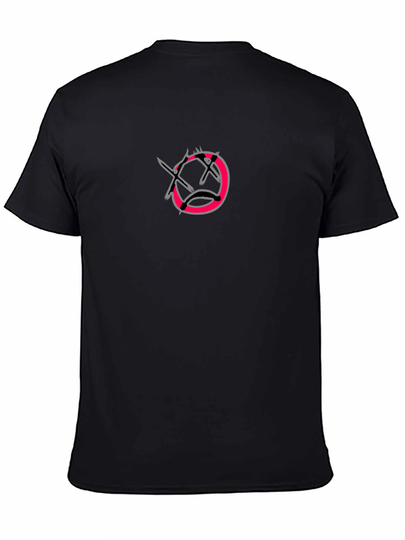 Black T-Shirt with Graphic Print