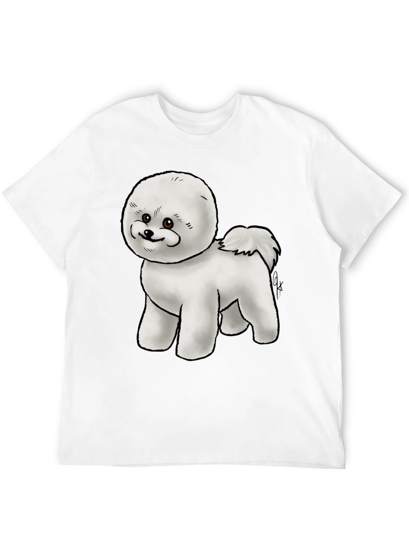 Cute Bichon Frise Dog Graphic T-Shirt