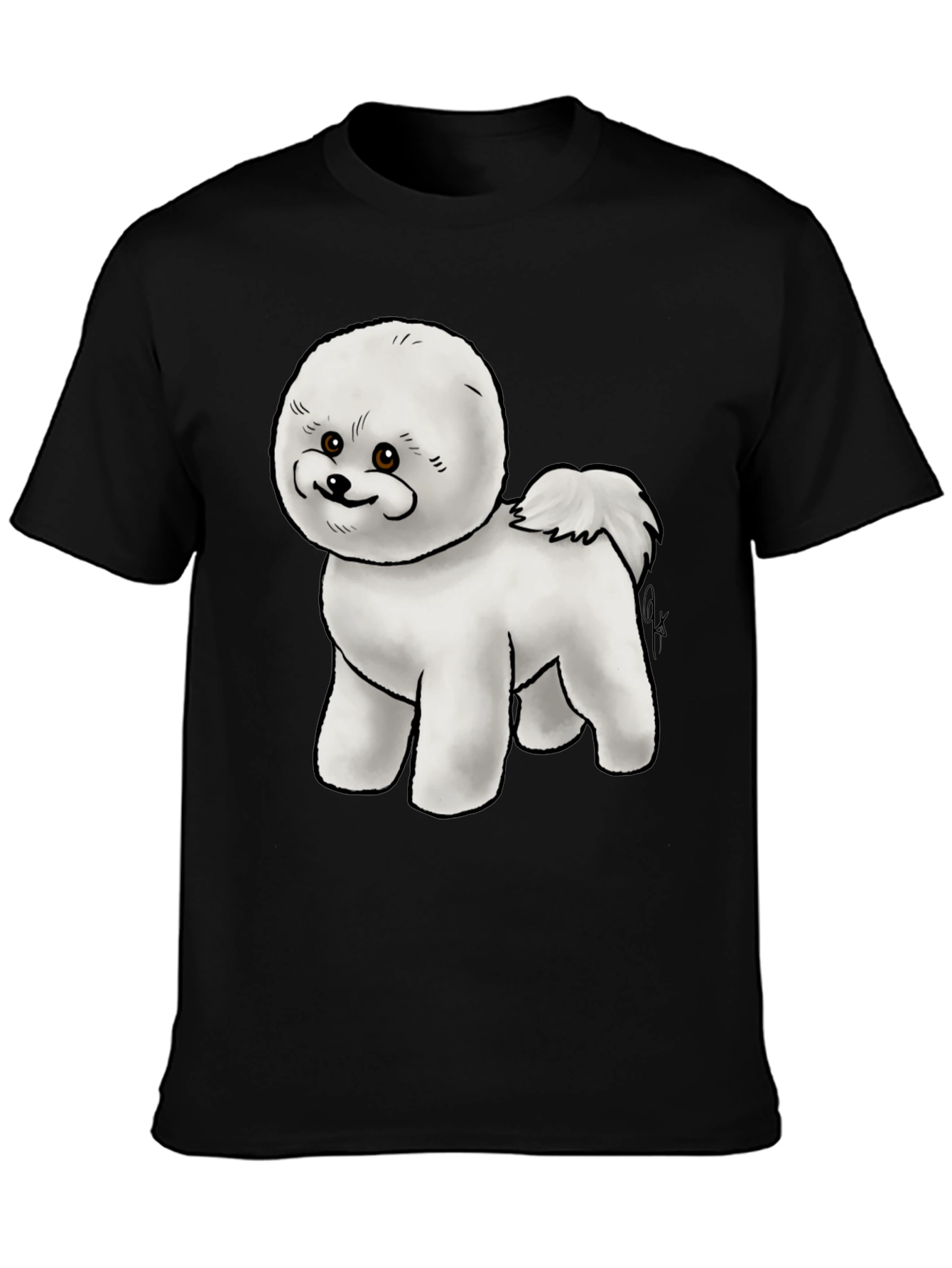 Cute Bichon Frise Dog Graphic T-Shirt
