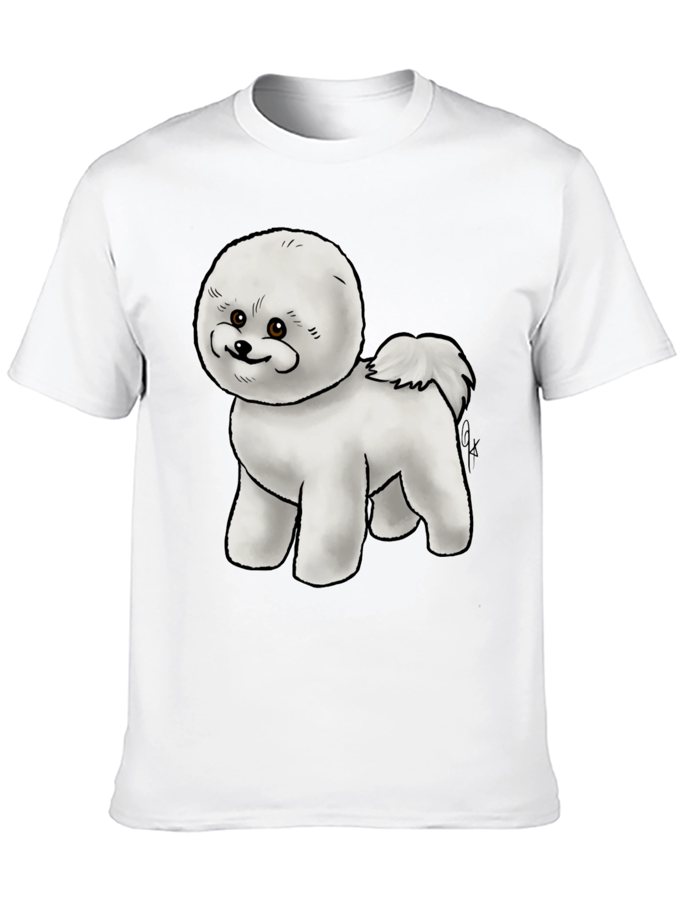Cute Bichon Frise Dog Graphic T-Shirt